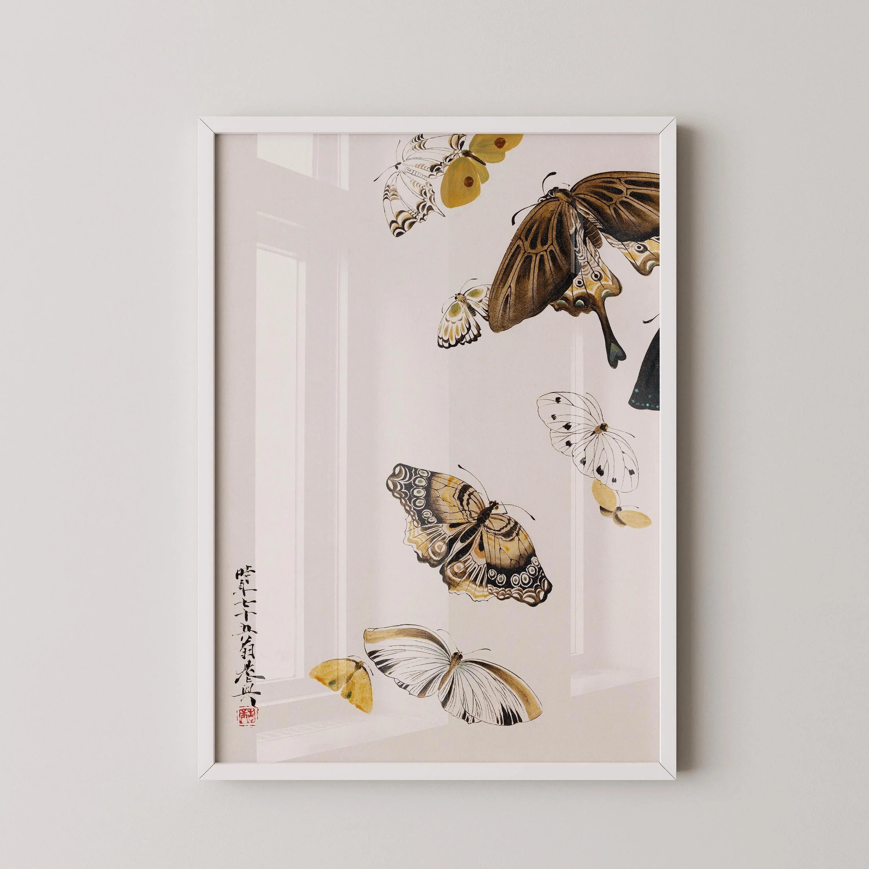 Butterfly Giclee Print: Vintage Japanese Woodblock Art - 9ArtPrints