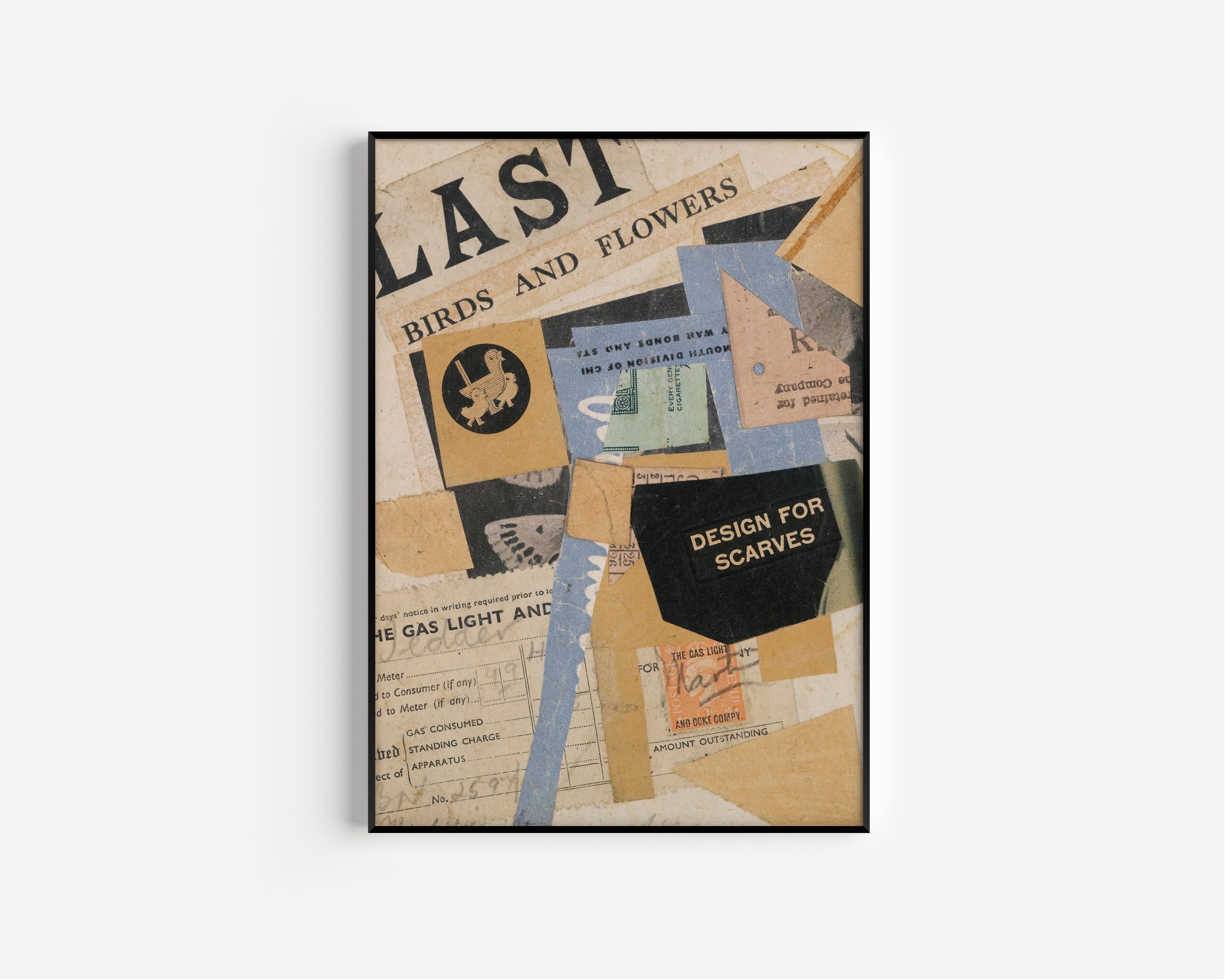 Kurt Schwitters — C 50 Last Birds And Flowers | Fine Art Print