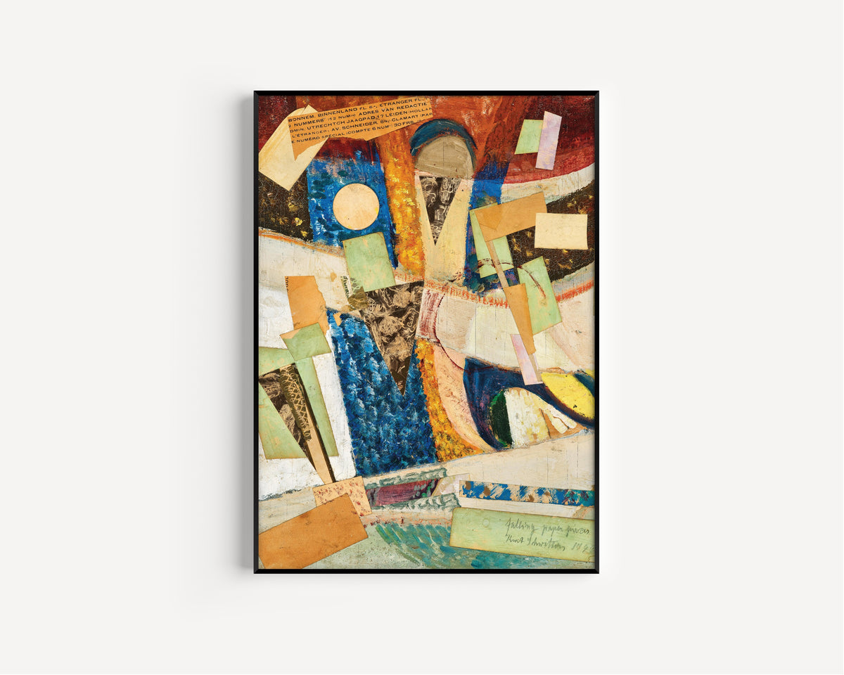 Kurt Schwitters — c 71 falling paper pieces | Fine Art Print