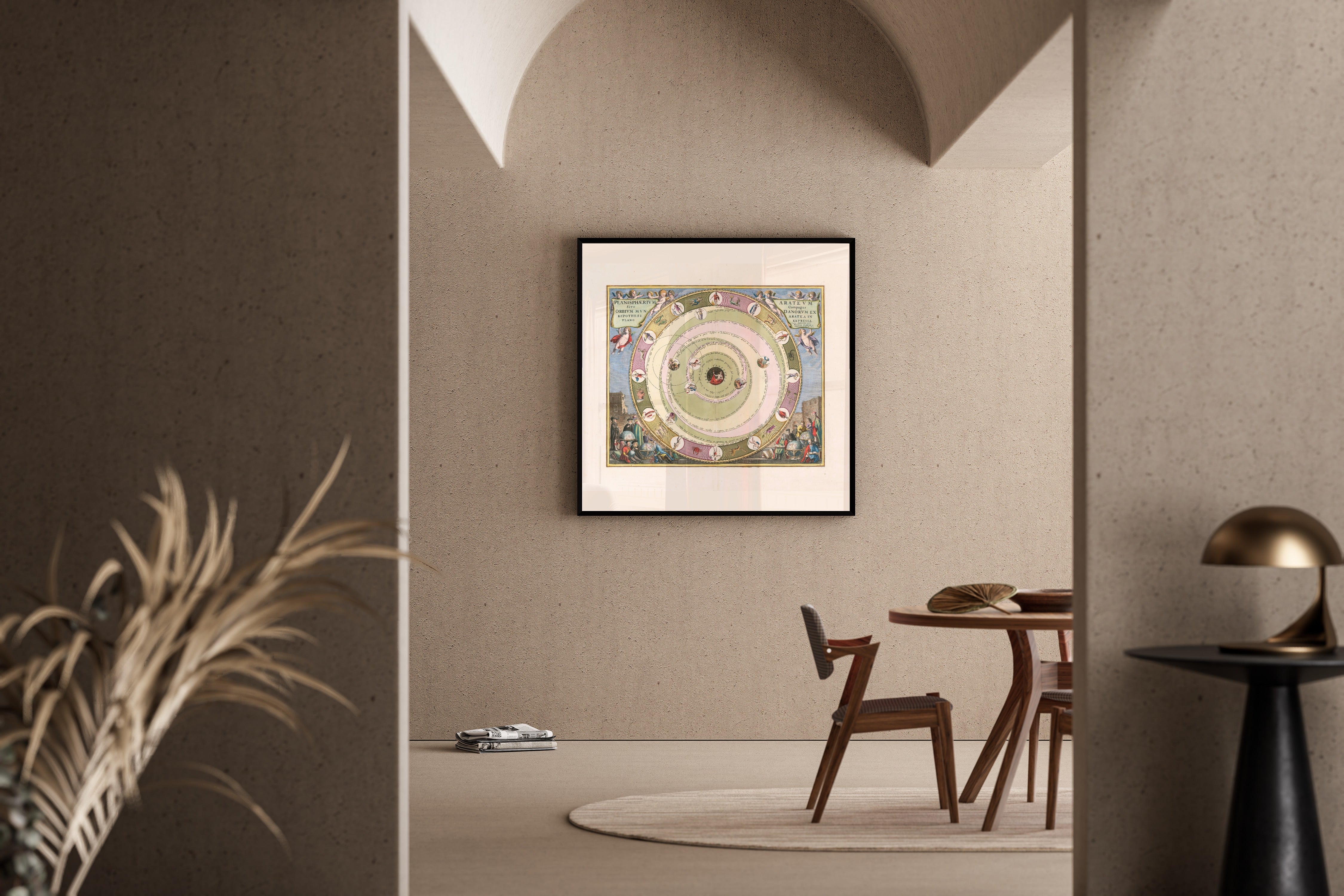 Andreas Cellarius — The Planisphere of Aratus (Plate 8) | Celestial Map Print