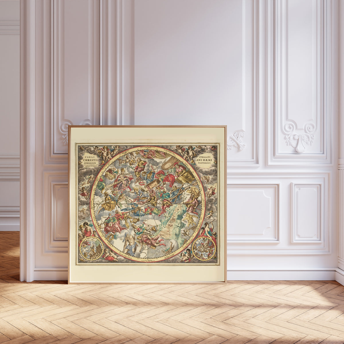 Andreas Cellarius — The Christian Starry Heaven, Second Hemisphere (Plate 23) | Celestial Map Print