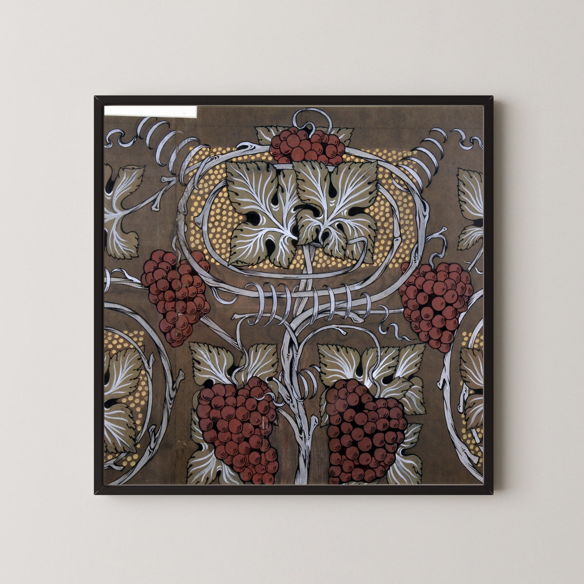 Arthur Heygate Mackmurdo — Vine and Grapes | Ornament Plate Print