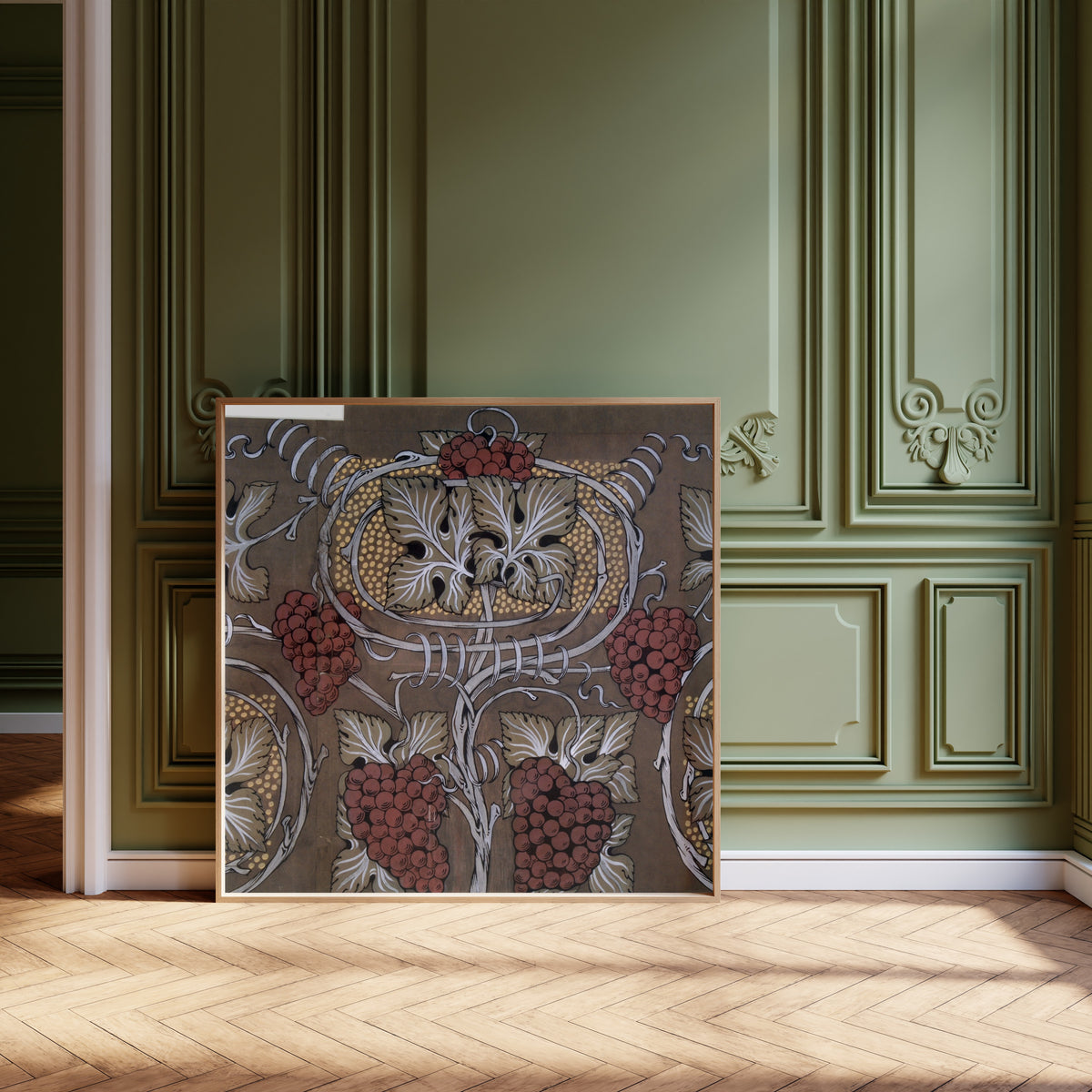 Arthur Heygate Mackmurdo — Vine and Grapes | Ornament Plate Print