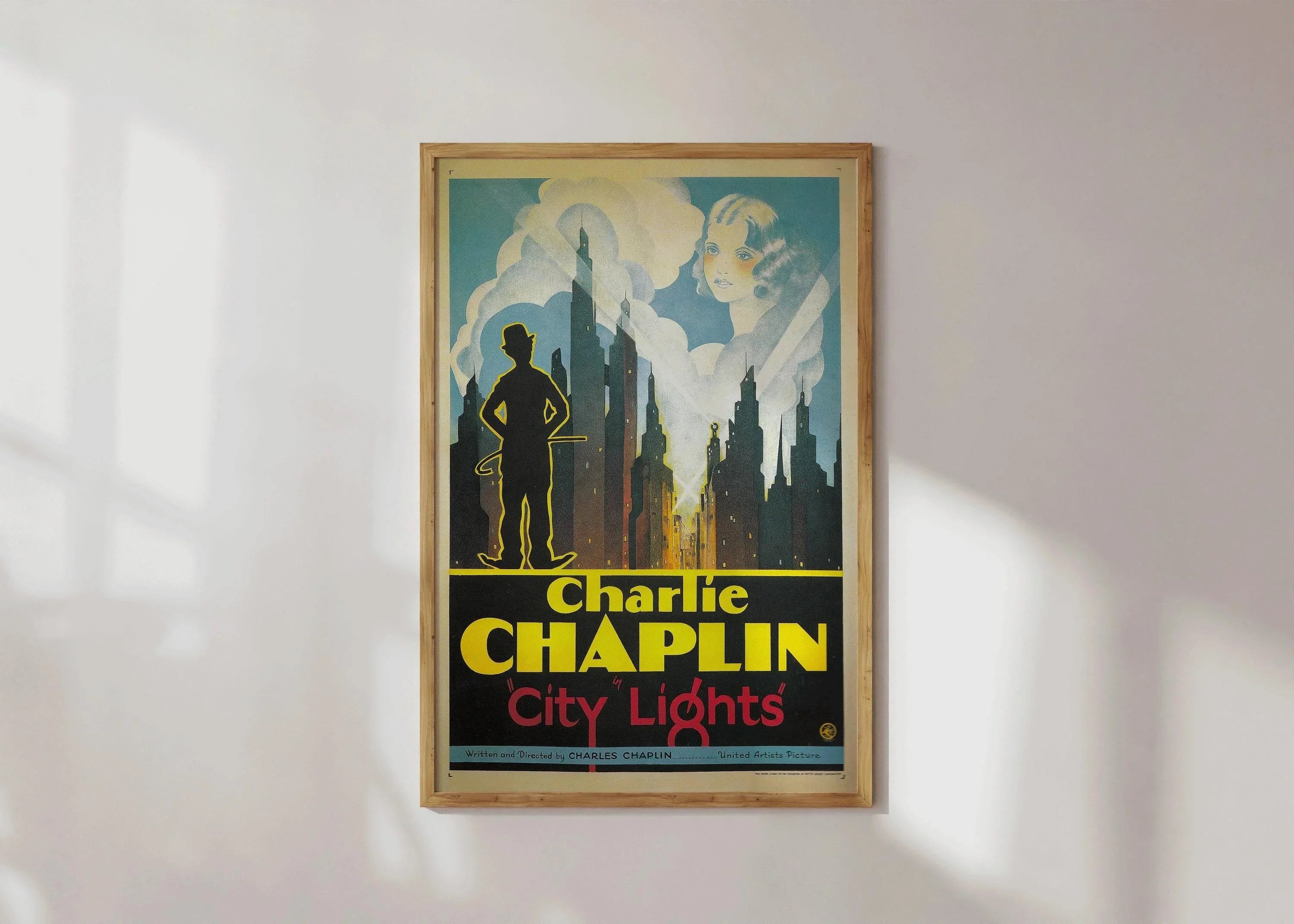 Charlie Chaplin - City Lights (1931) | Vintage Movie Poster