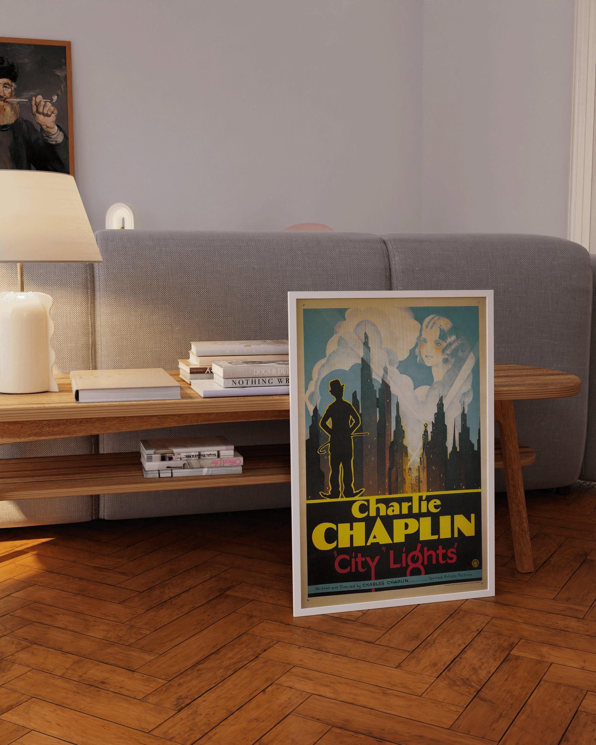 Charlie Chaplin - City Lights (1931) | Vintage Movie Poster