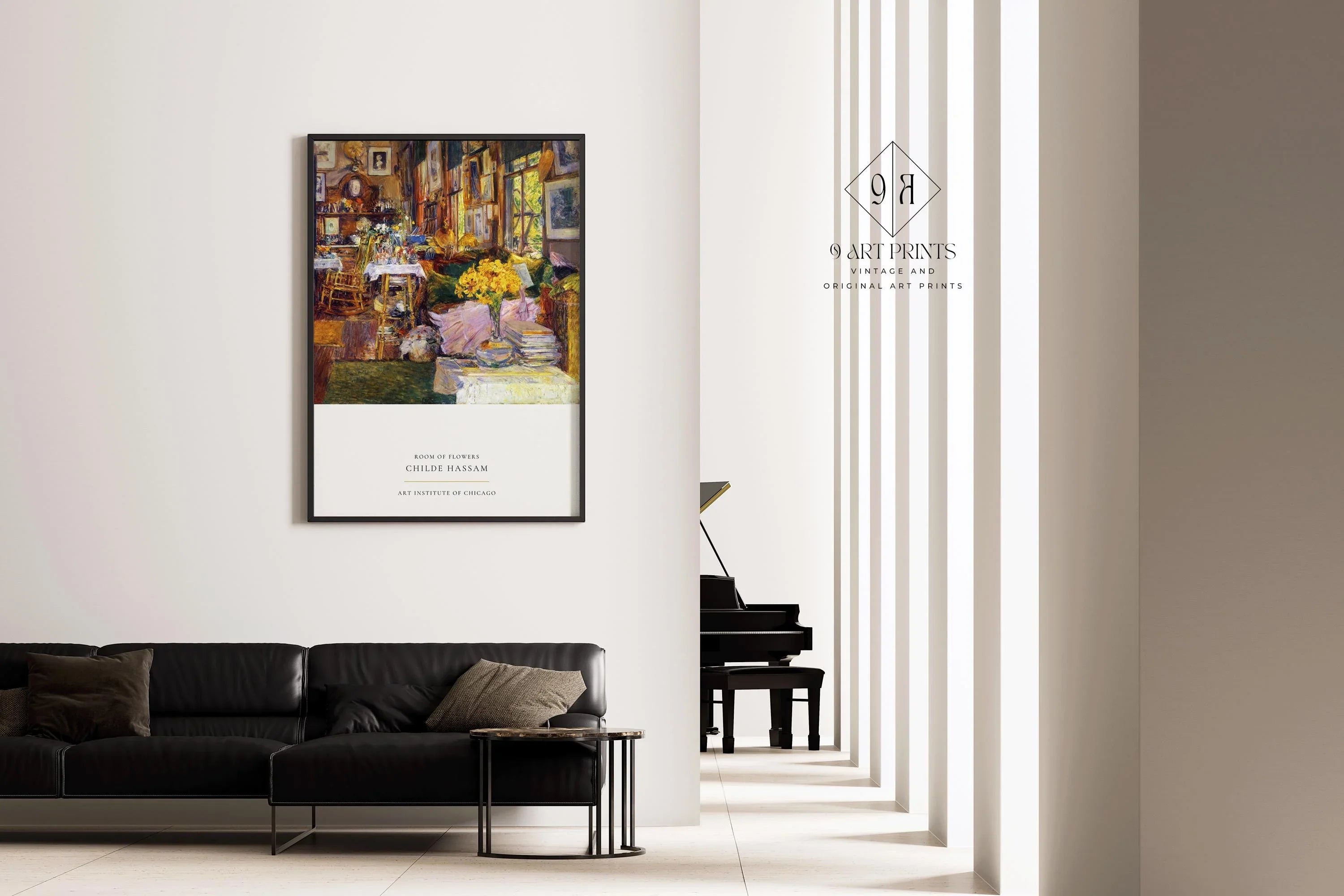 Childe Hassam - Room of Flowers | A Riot of Warmth and Colours That Will Transform your Space | Vintage American Still Life available framed - 9ArtPrints