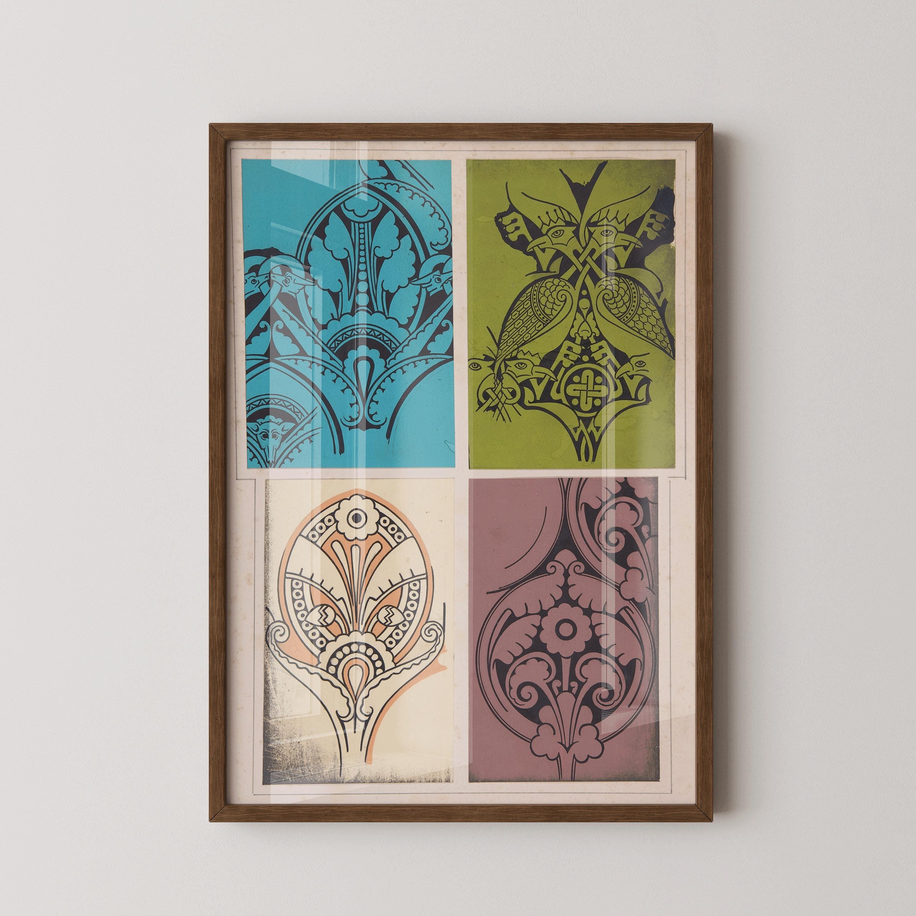 Christopher Dresser - Art Nouveau Ornamental Design PRINT | Vintage Decorative Masterpiece Available Framed - 9ArtPrints