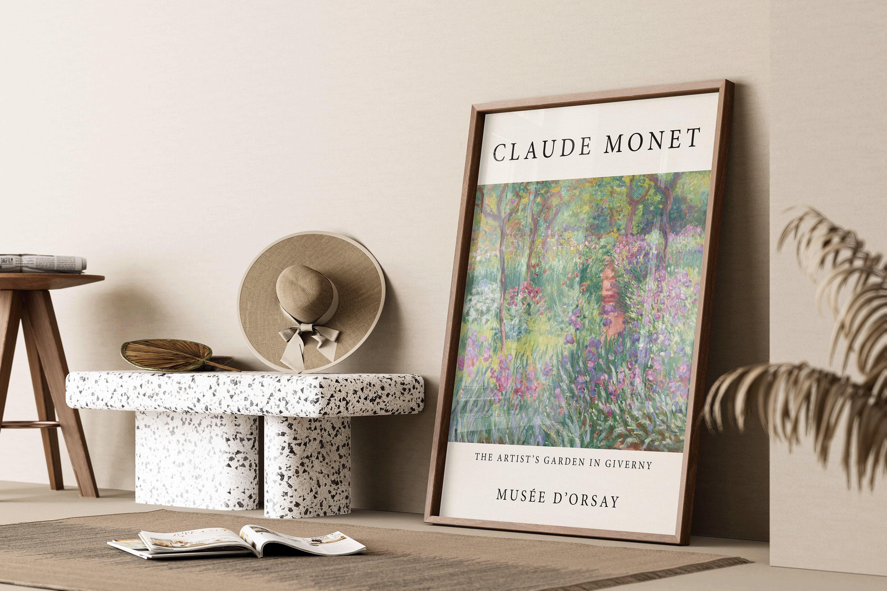 Claude Monet - Artist's Garden Giverny | Famous Art Print (available handframed or unframed) - 9ArtPrints