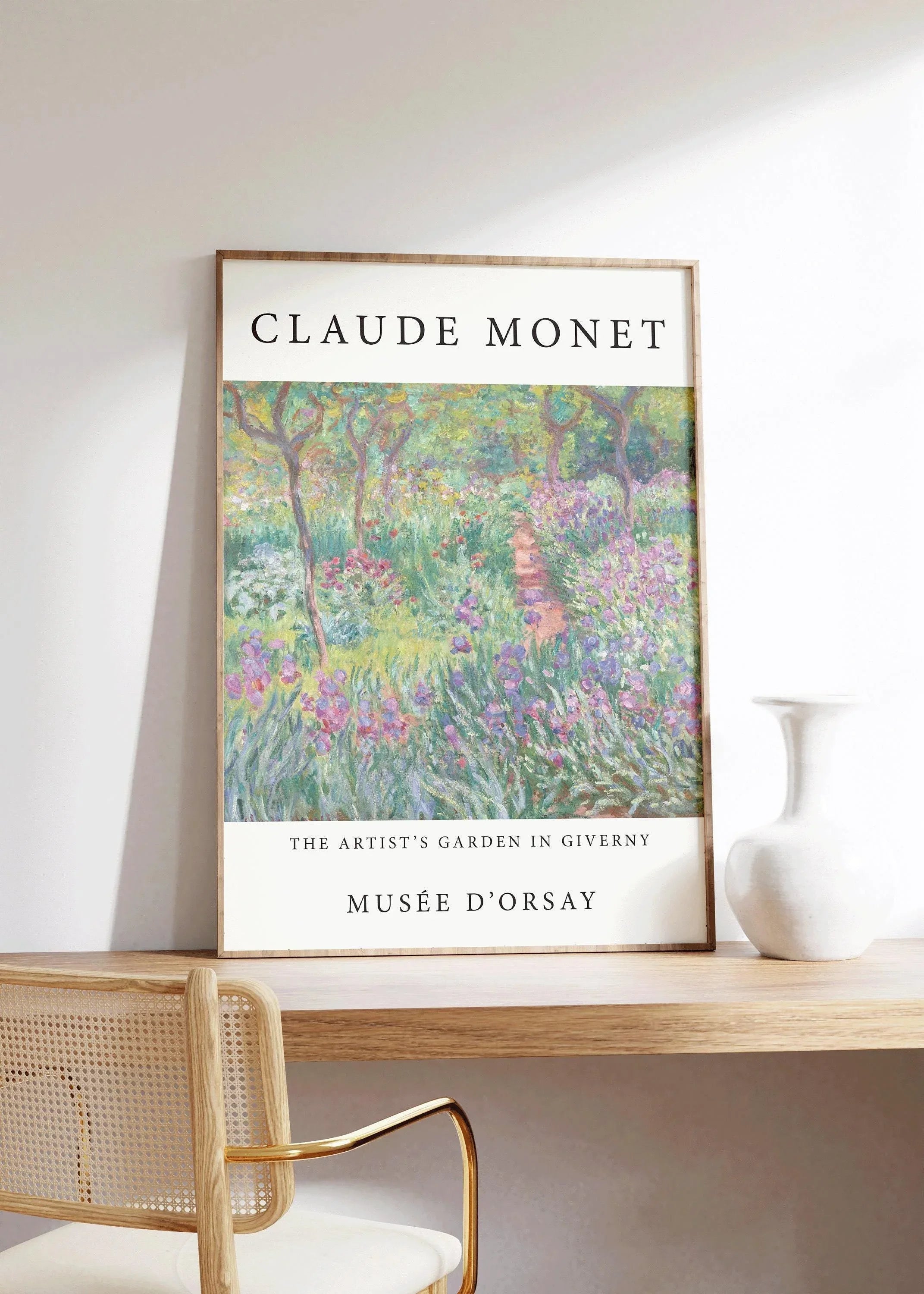 Claude Monet - Artist's Garden Giverny | Famous Art Print