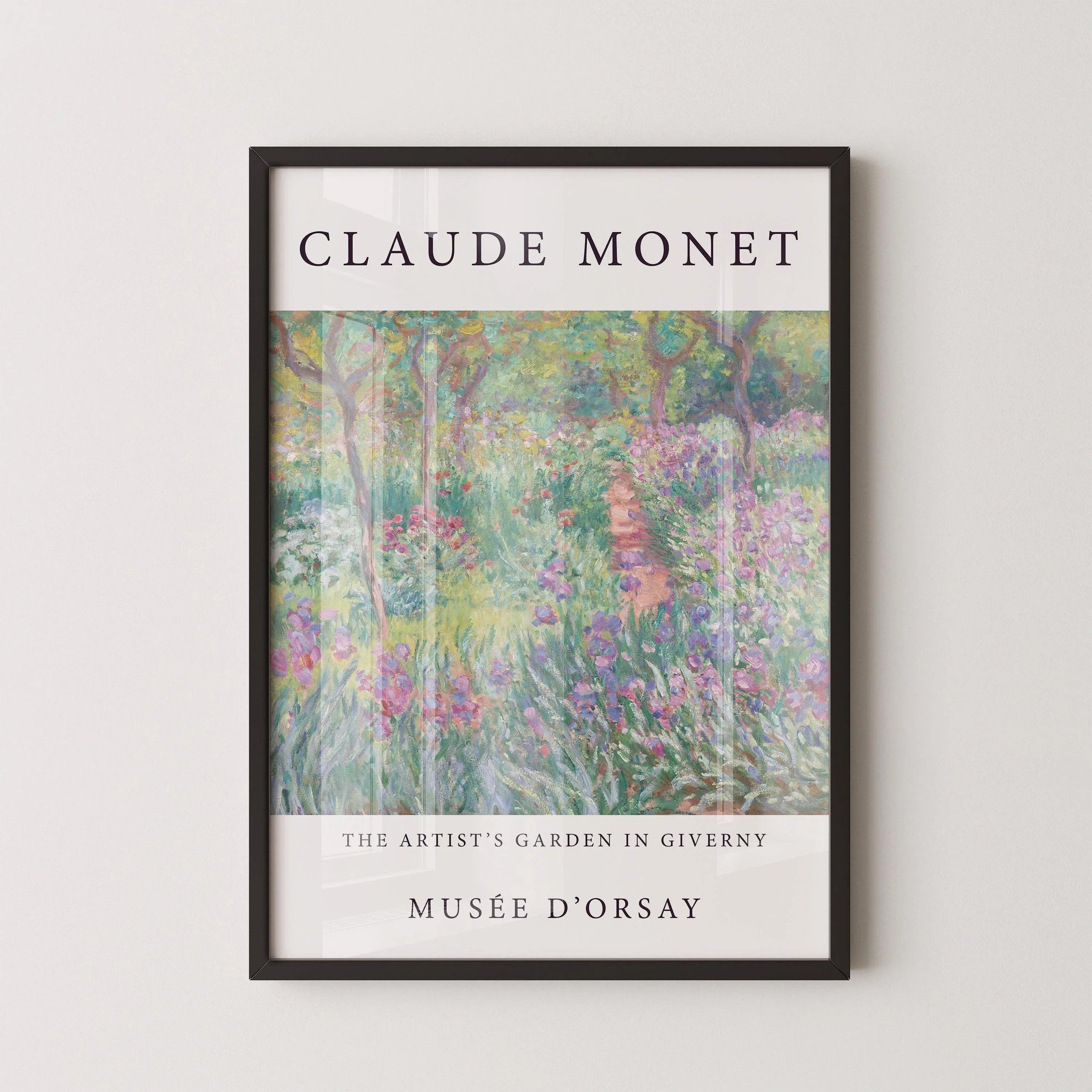 Claude Monet - Artist's Garden Giverny | Famous Art Print