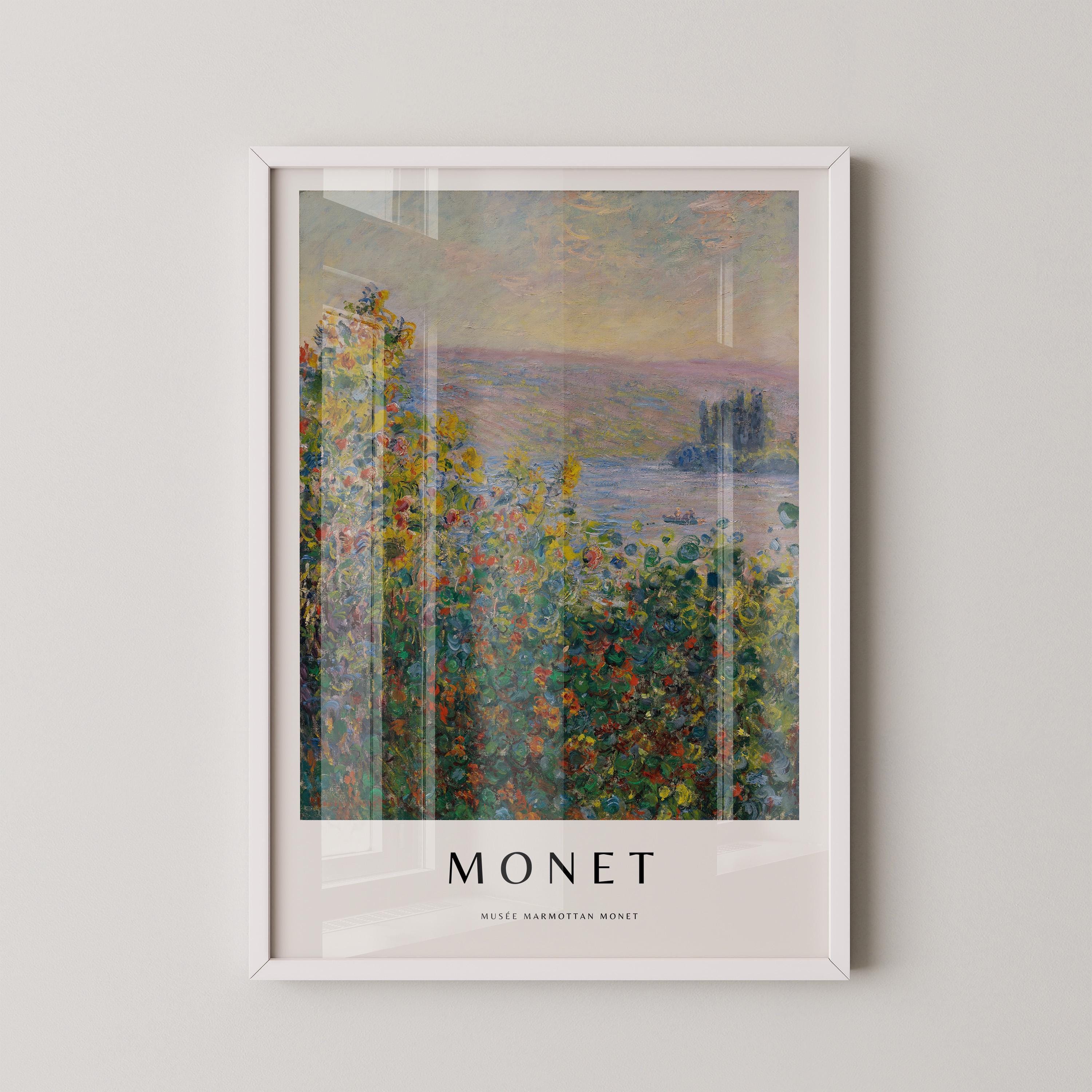 Claude Monet - Flower Beds at Vetheuil | The Legendary Impressionist Painting in Glorious Giclee Print