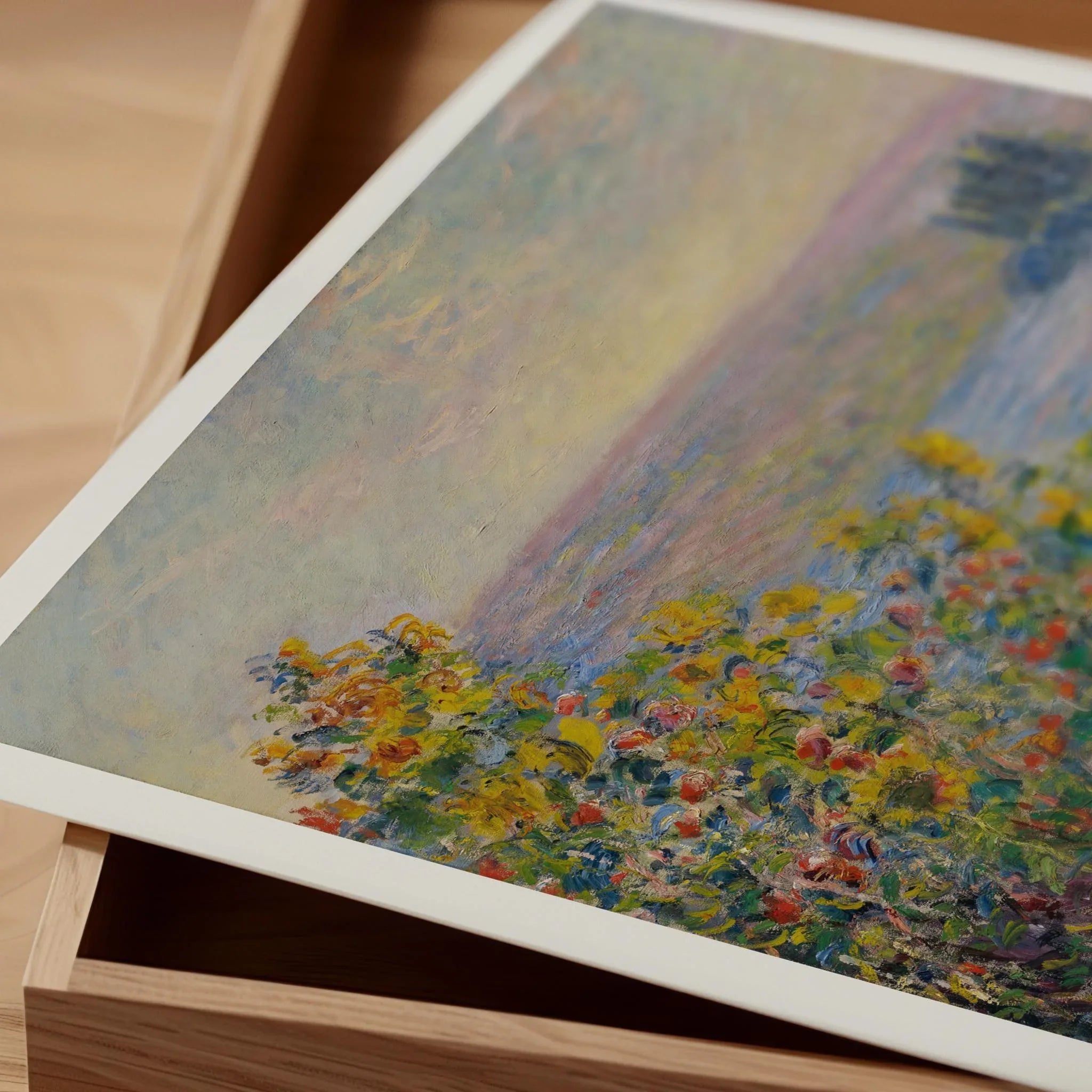 Claude Monet - Flower Beds at Vetheuil | The Legendary Impressionist Painting in Glorious Giclee Print