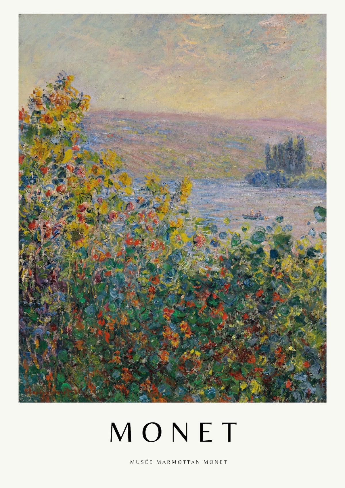 Claude Monet — Flower Beds | Fine Art Print - 9ArtPrints