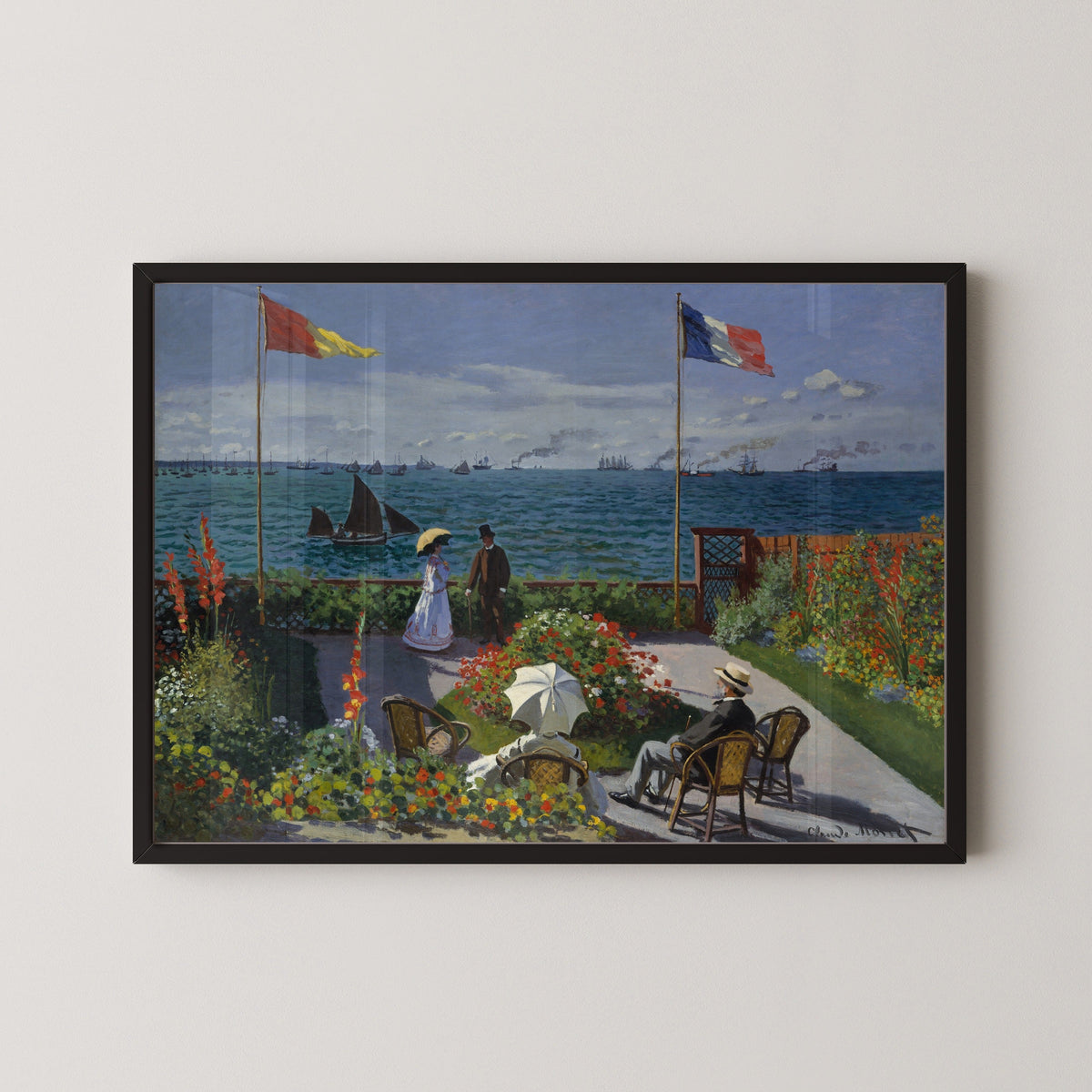 Claude Monet — Garden at Sainte-Adresse | Fine Art Print - 9ArtPrints