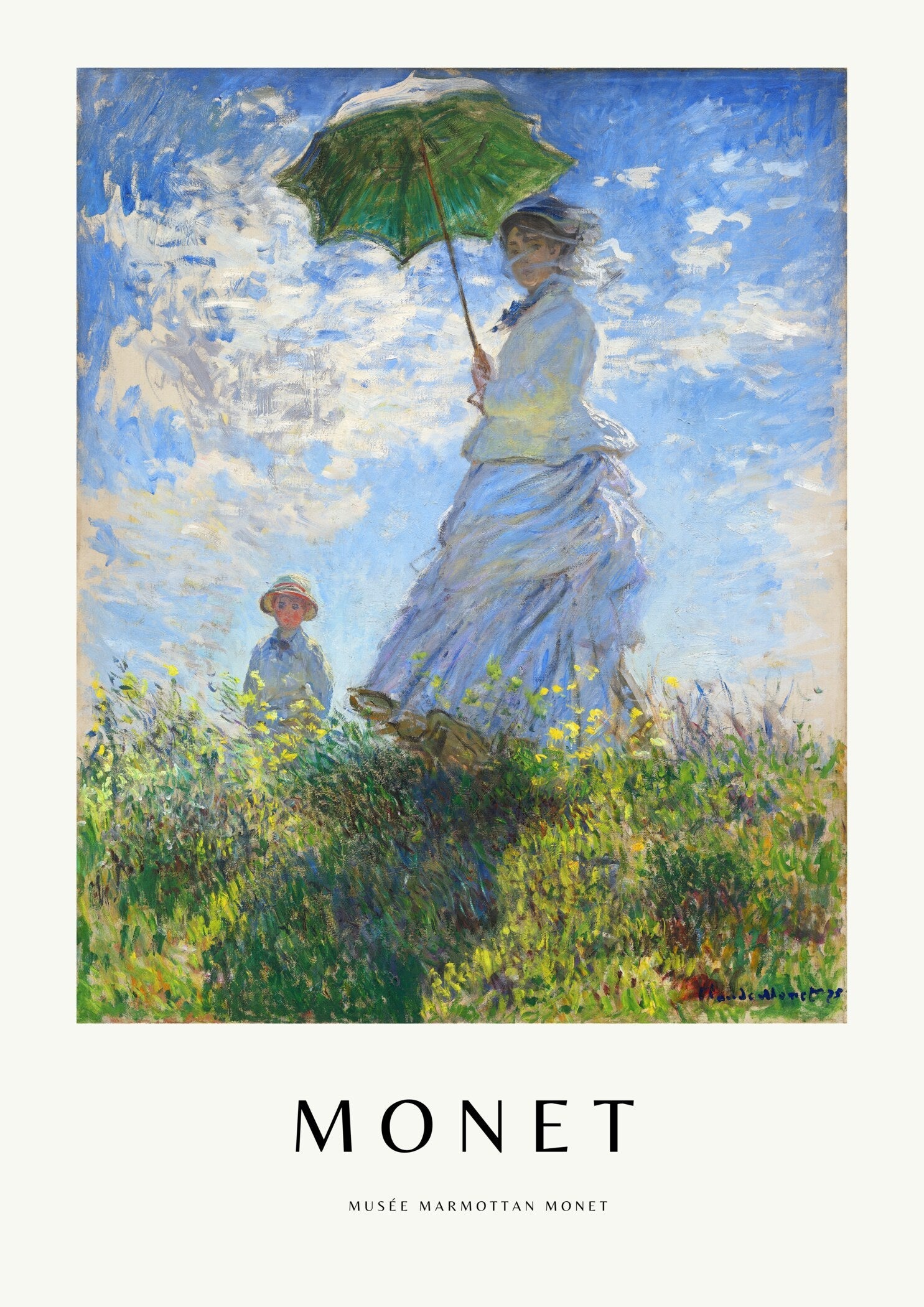 Claude Monet — Madame Monet with a Parasol | Fine Art Print - 9ArtPrints