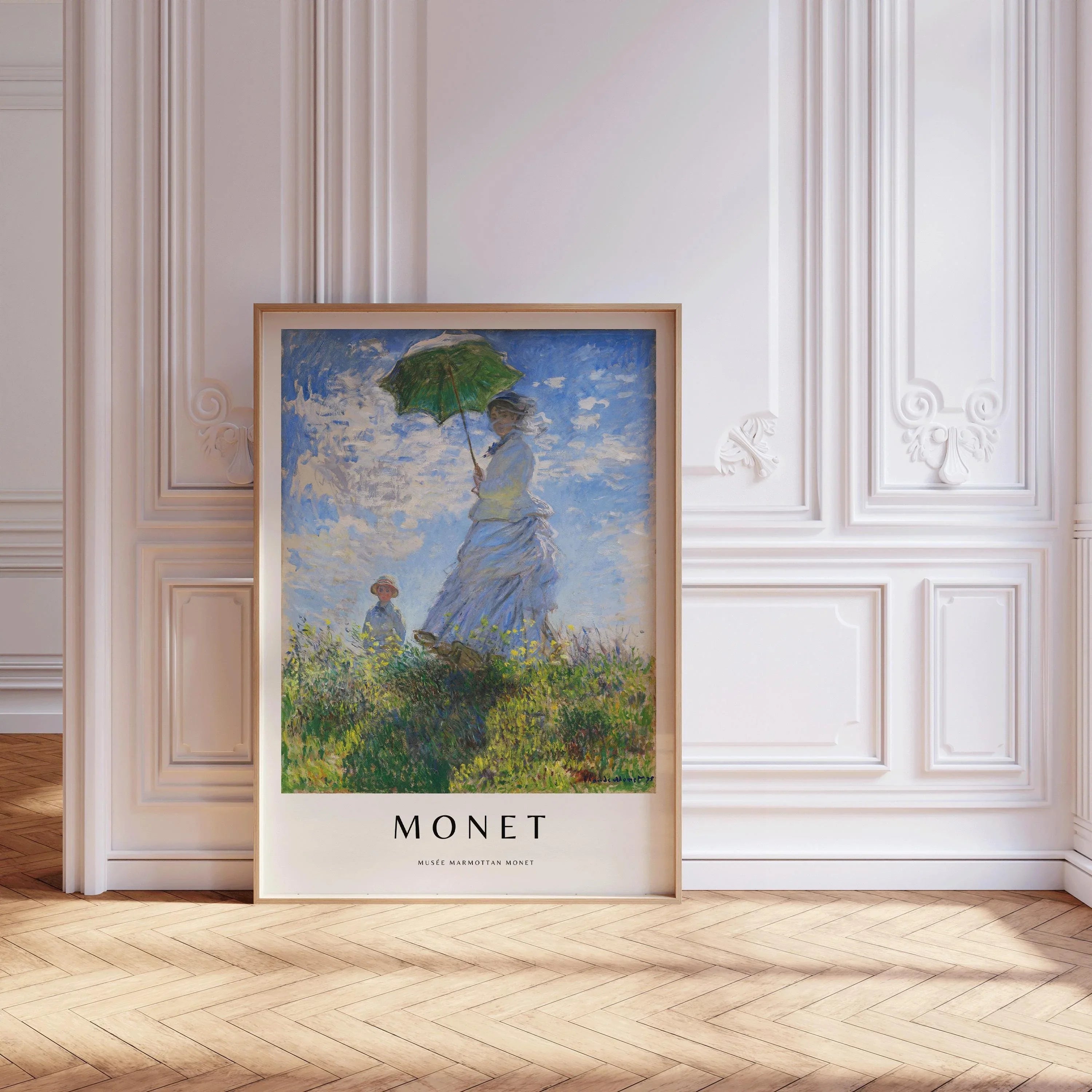 Claude Monet - Madame Monet with Parasol | The Legendary Impressionist Painting in Glorious Giclee Print