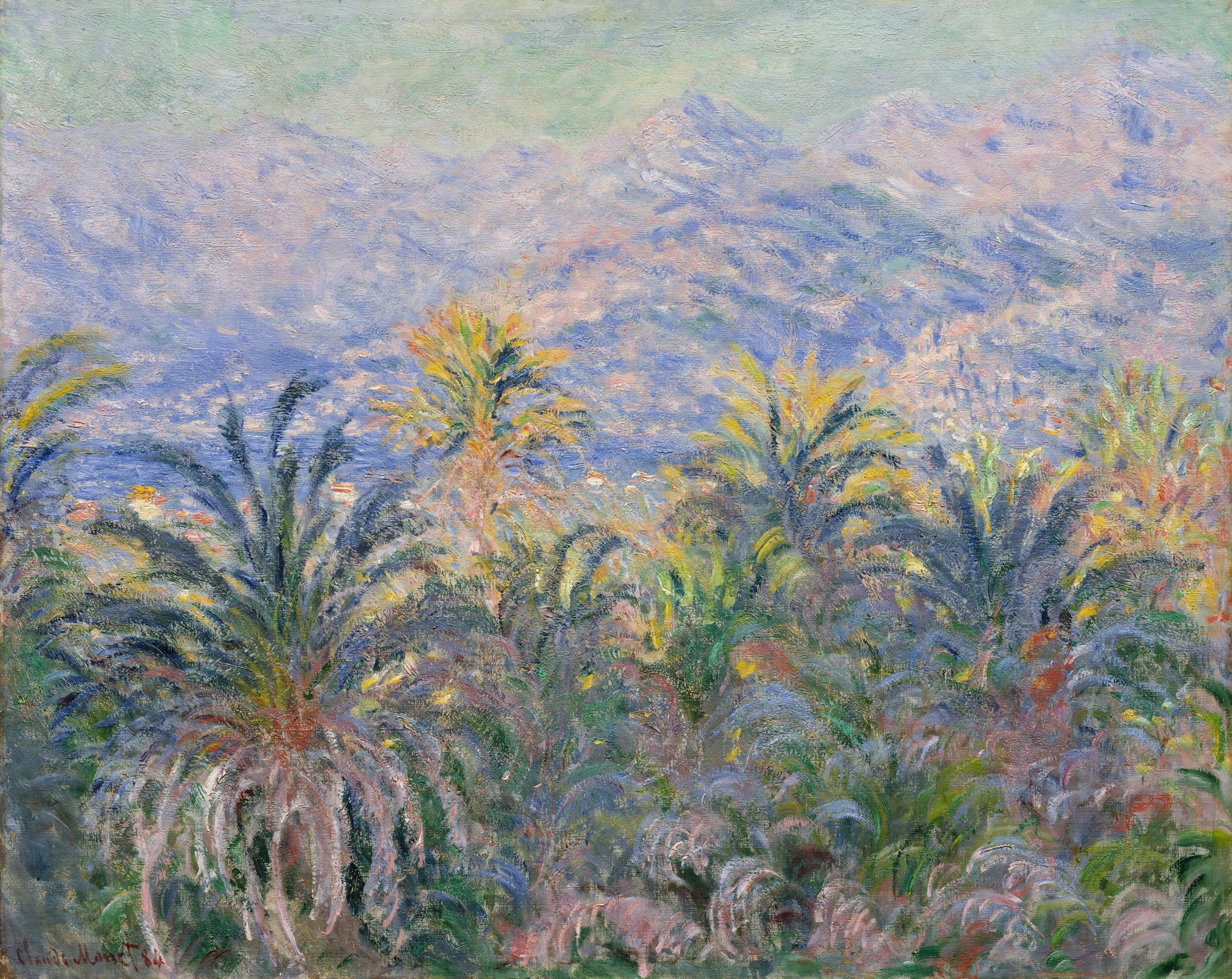 Claude Monet — Palm Trees at Bordighera | Fine Art Print - 9ArtPrints