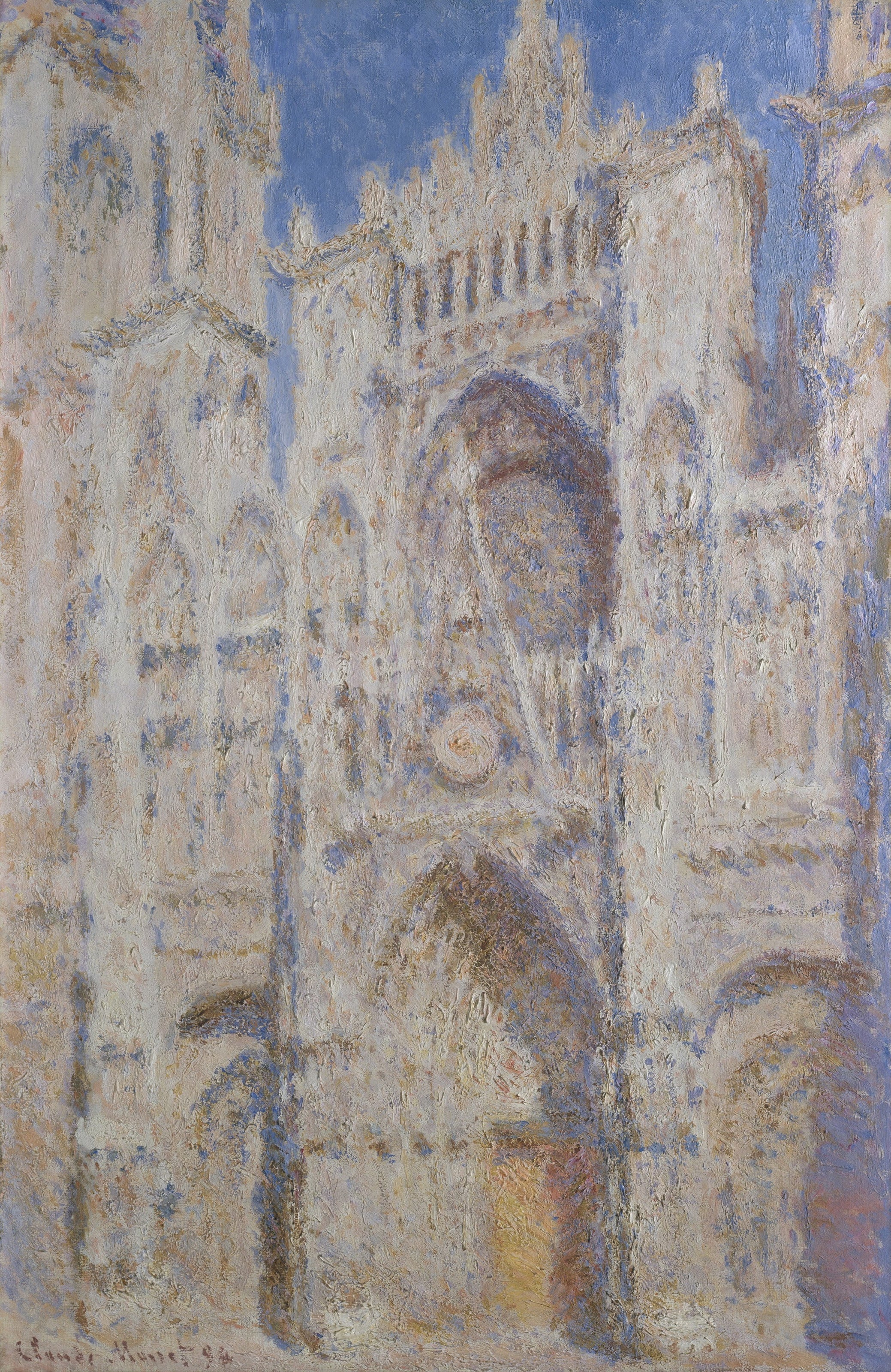 Claude Monet — Rouen Cathedral, The Portal (Sunlight) | Fine Art Print - 9ArtPrints
