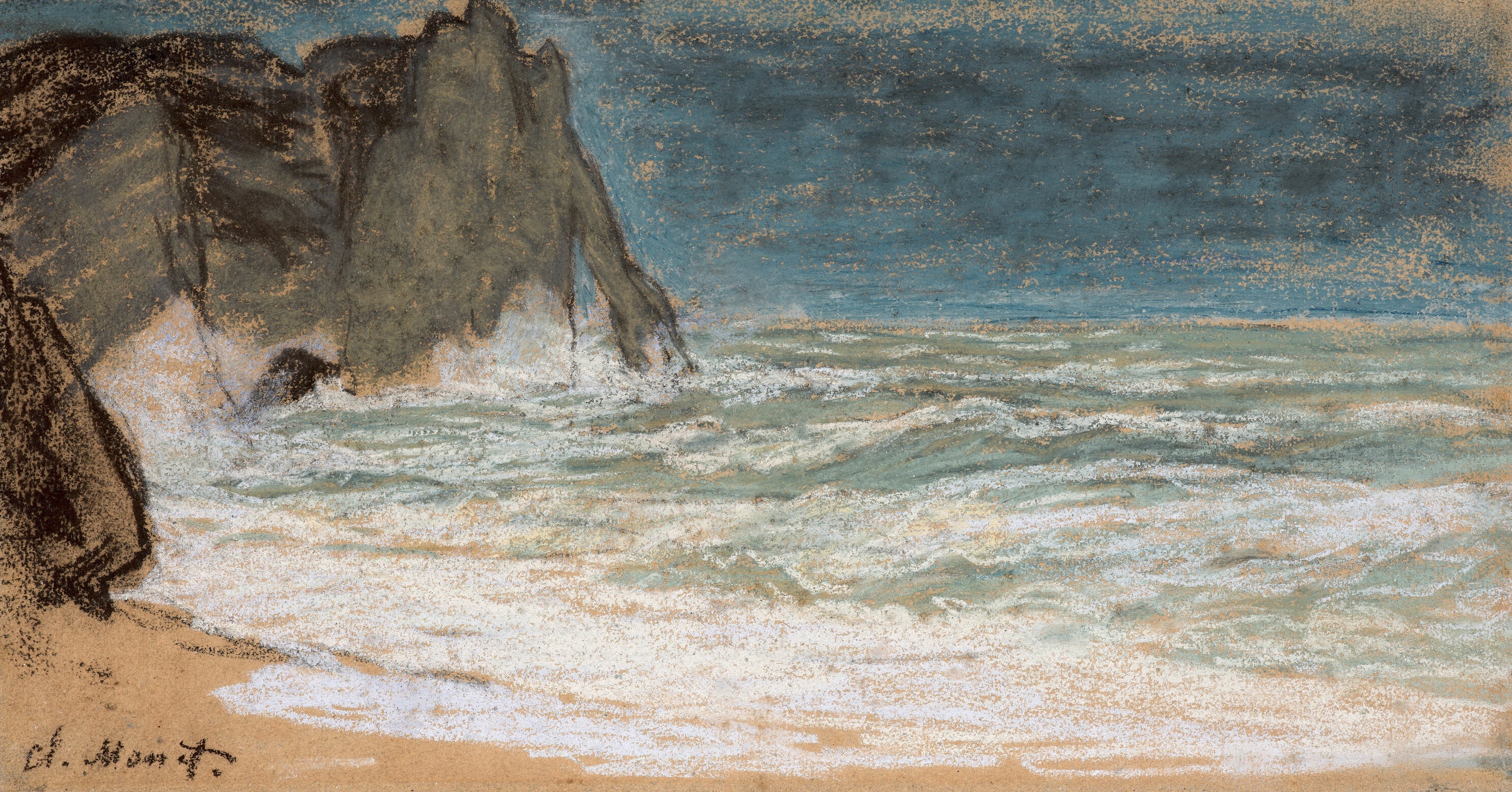 Claude Monet — The Raging Sea at Étretat | Fine Art Print - 9ArtPrints