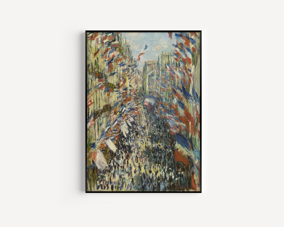 Claude Monet — The Rue Montorgueil, Paris, 30 June 1878 | Fine Art Print - 9ArtPrints