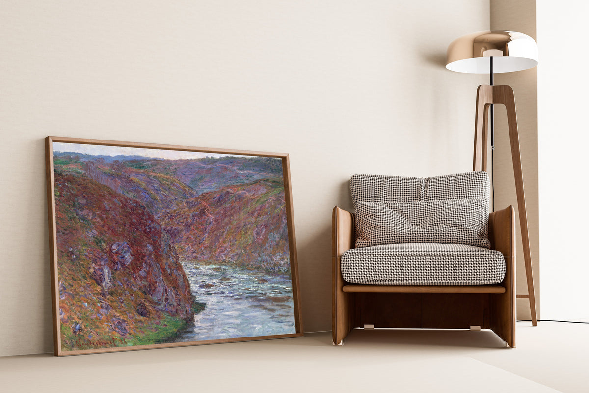 Claude Monet — Valley of the Creuse (Gray Day) | Fine Art Print - 9ArtPrints