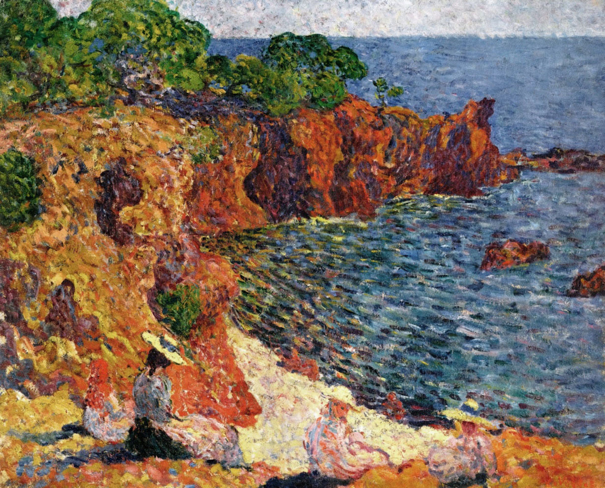 Louis Valtat — The Bompart Family on the Red Rocks of Agay | Fauvist Fine Art Print