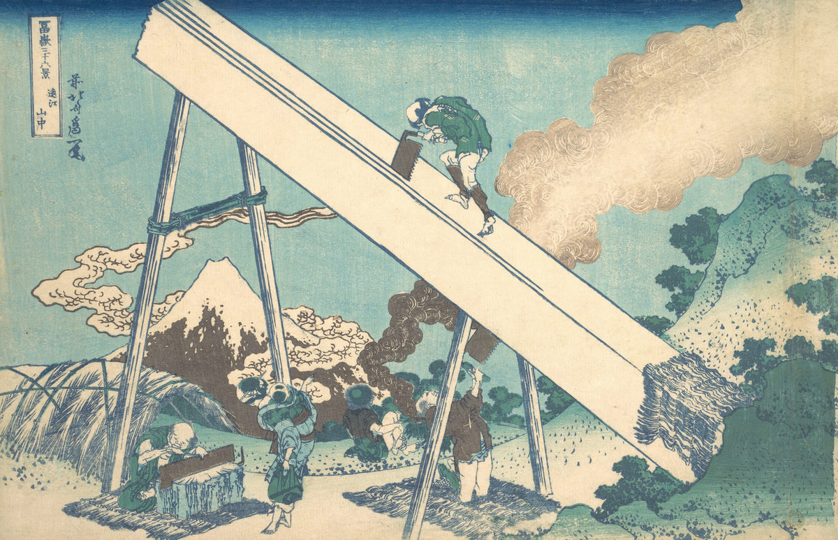 Katsushika Hokusai — Thirty-six Views of Mount Fuji: In the Mountains of Tōtomi Province | Japanese Woodblock Print (Ukiyo-e)