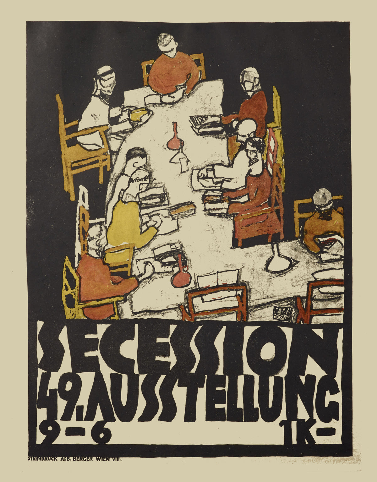 Egon Schiele — Vienna Secession 49th Exhibition Poster | Vintage Poster Print