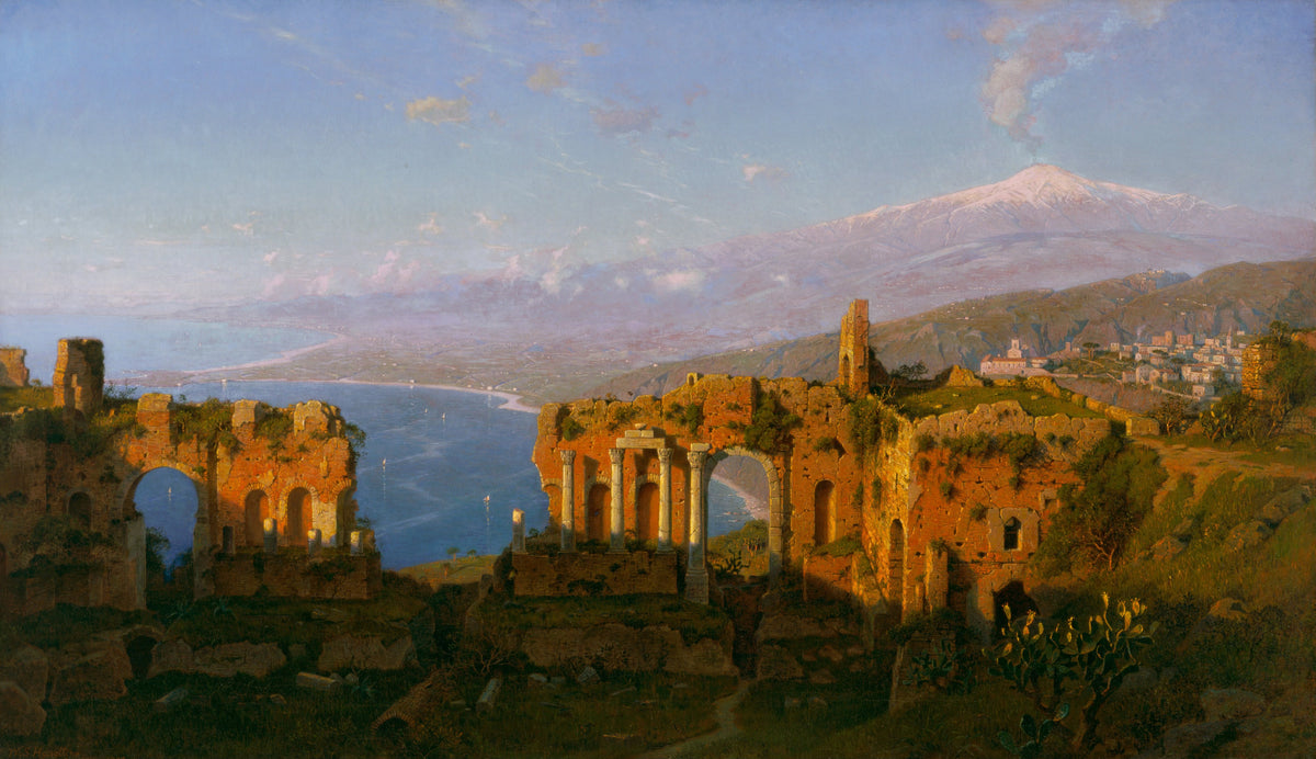 William Stanley Haseltine — Ruins of the Roman Theatre at Taormina, Sicily | Landscape Fine Art Print