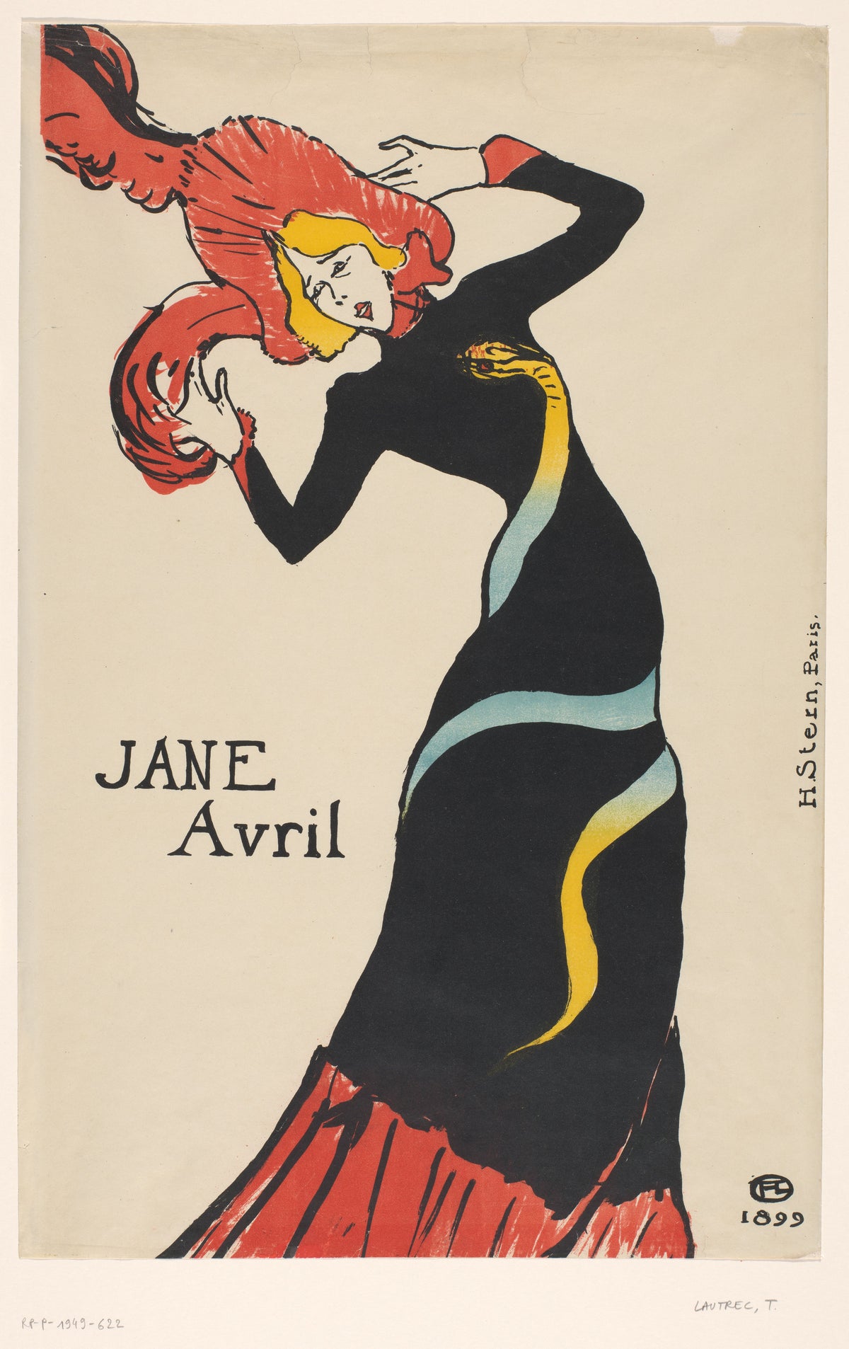 Henri de Toulouse-Lautrec — Jane Avril | Vintage Poster Print