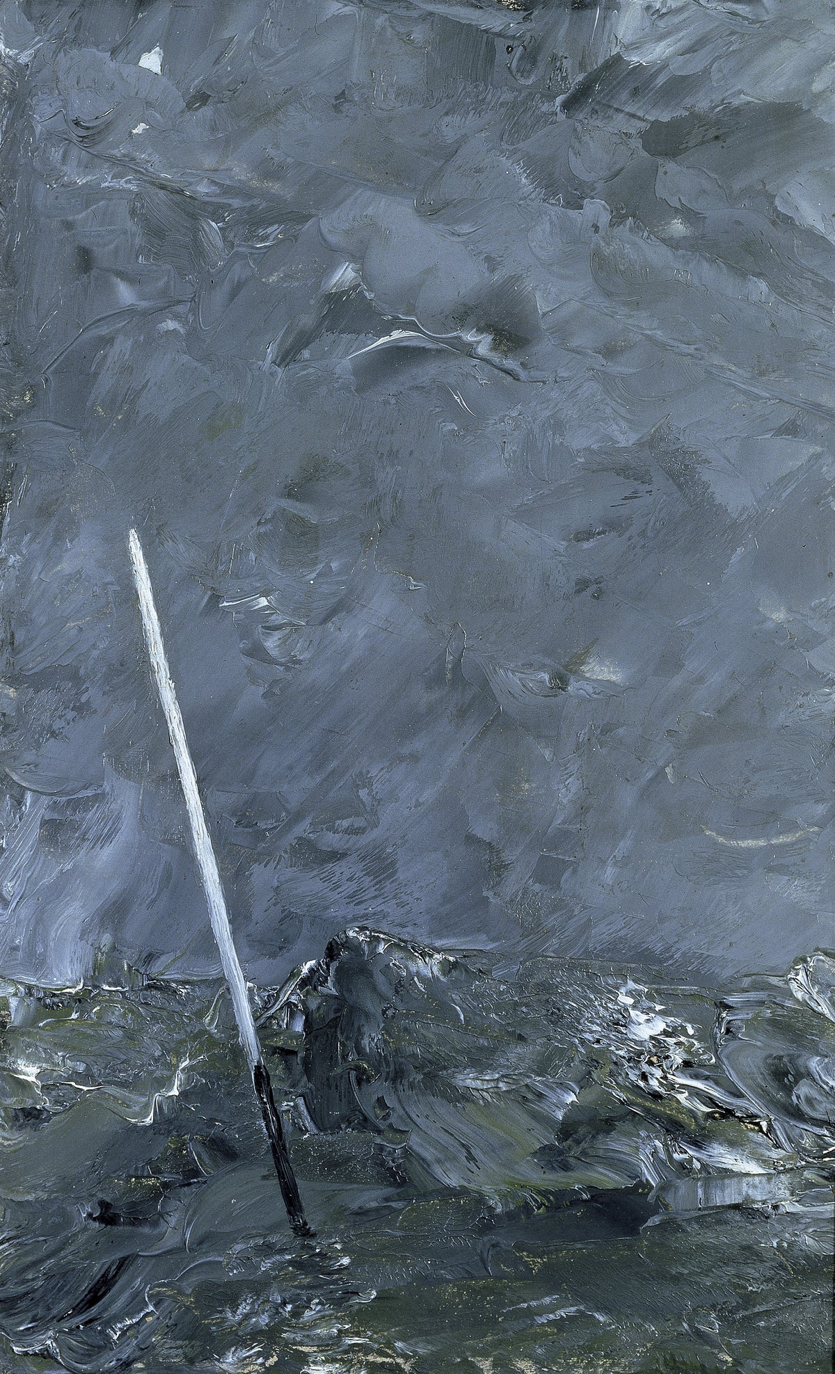 August Strindberg — Stormy Sea, Buoy without Top Mark | Fine Art Print