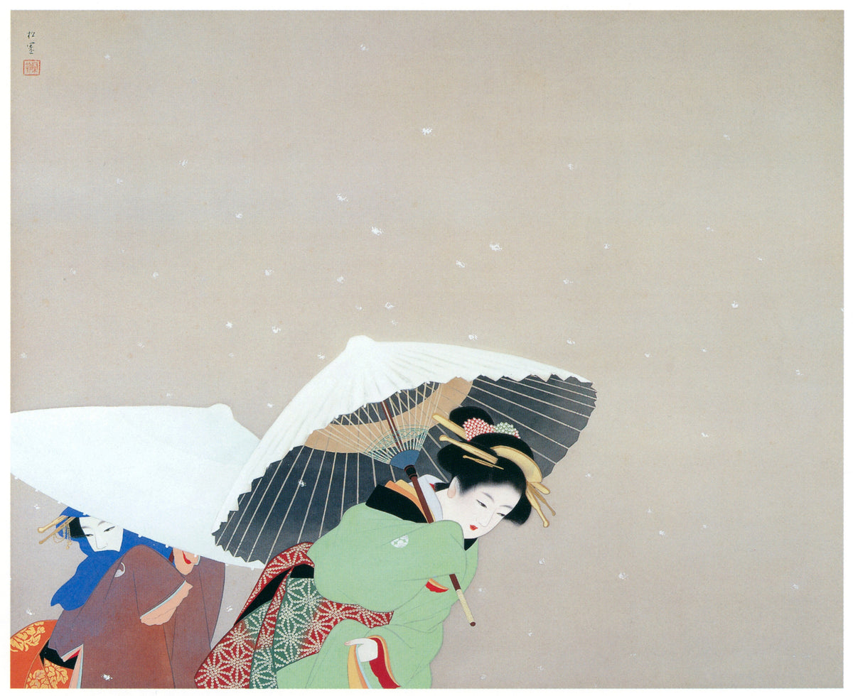 Uemura Shōen — Large Snowflakes | Fine Art Print