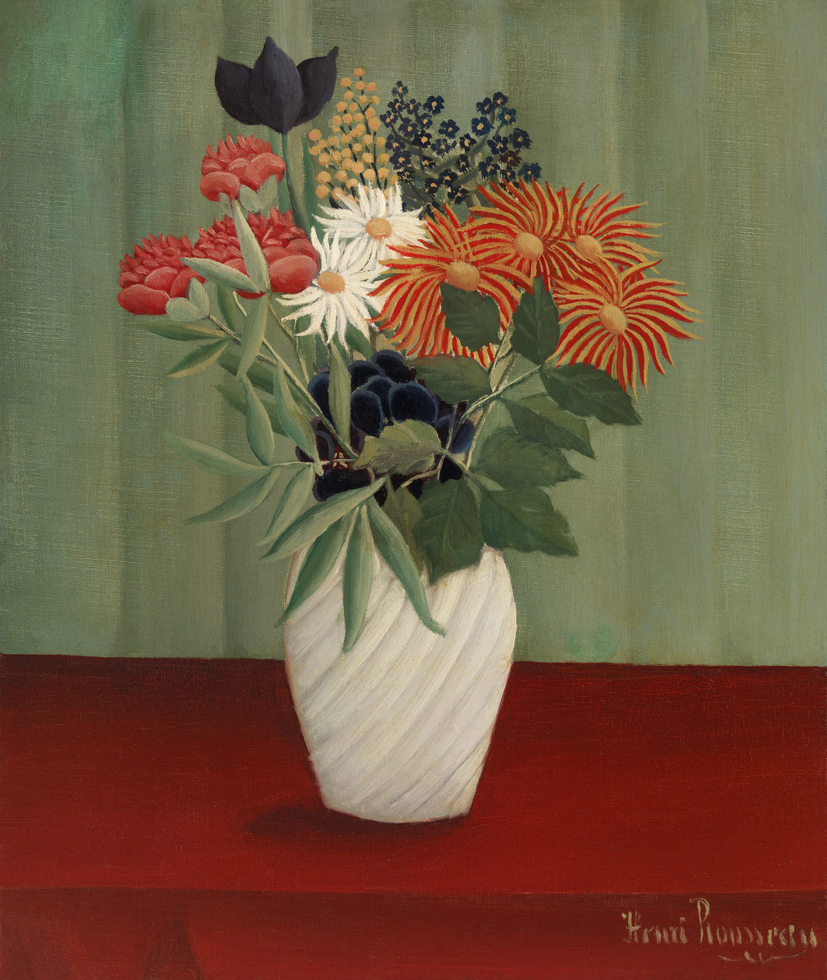 Henri Rousseau — Bouquet of Flowers with China Asters and Tokyos | Fine Art Print