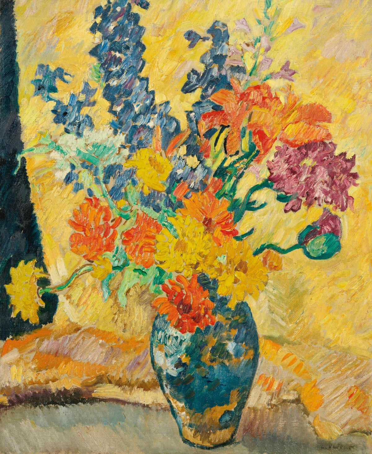 Louis Valtat — Bouquet of Pavots, Zinnias and Gueules de Loup | Fauvist Fine Art Print