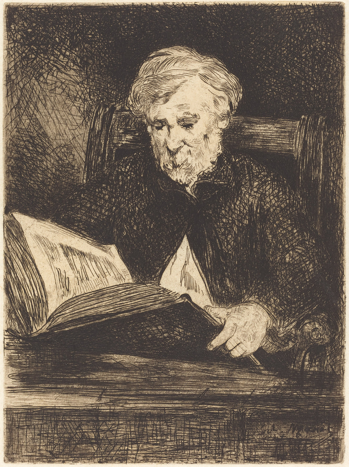 Édouard Manet — The Reader (Le Liseur) | Etching Print