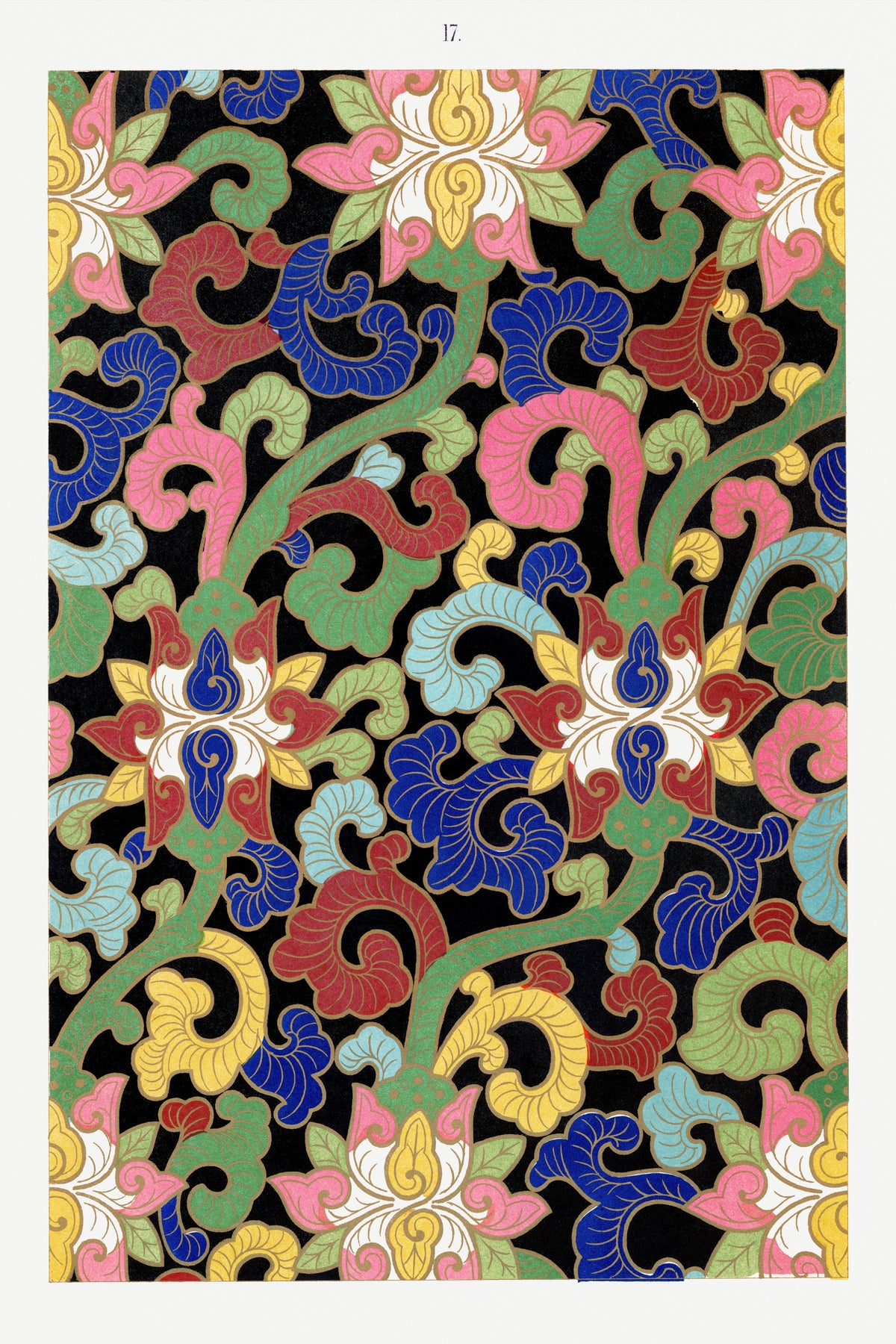Owen Jones — Examples of Chinese Ornament, Plate 17 | Ornament Plate Print