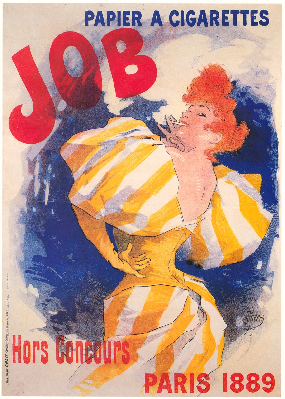 Jules Chéret — Job, Papier à cigarettes, Paris 1889 | Vintage Poster Print