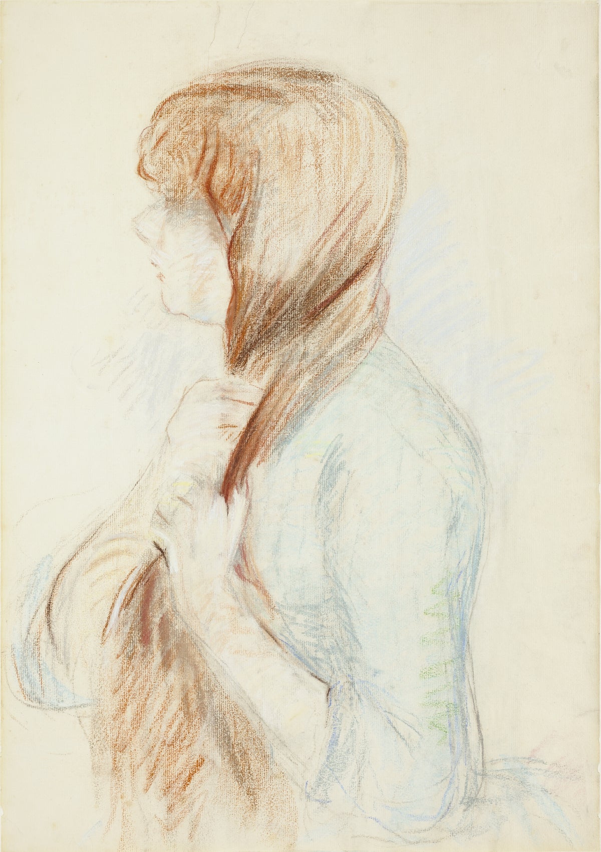 Berthe Morisot — Girl Plaiting her Hair (La Natte) | Fine Art Print