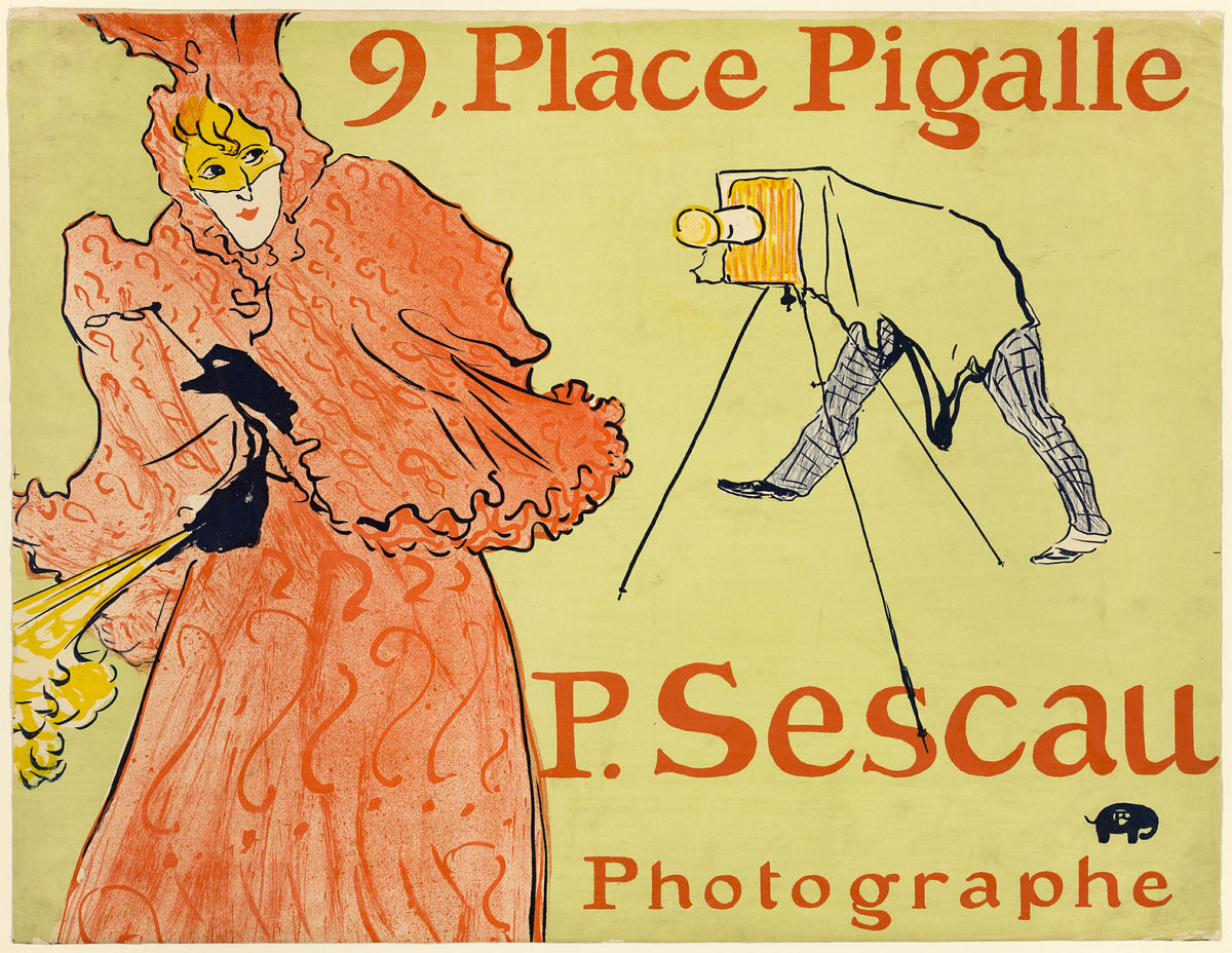 Henri de Toulouse-Lautrec — The Photographer Sescau | Vintage Poster Print