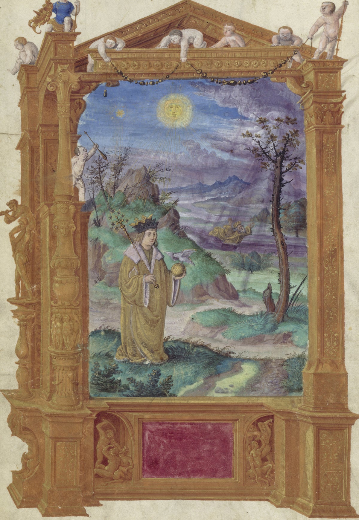 Splendor Solis — The Old and the Young King | Illuminated Manuscript Print