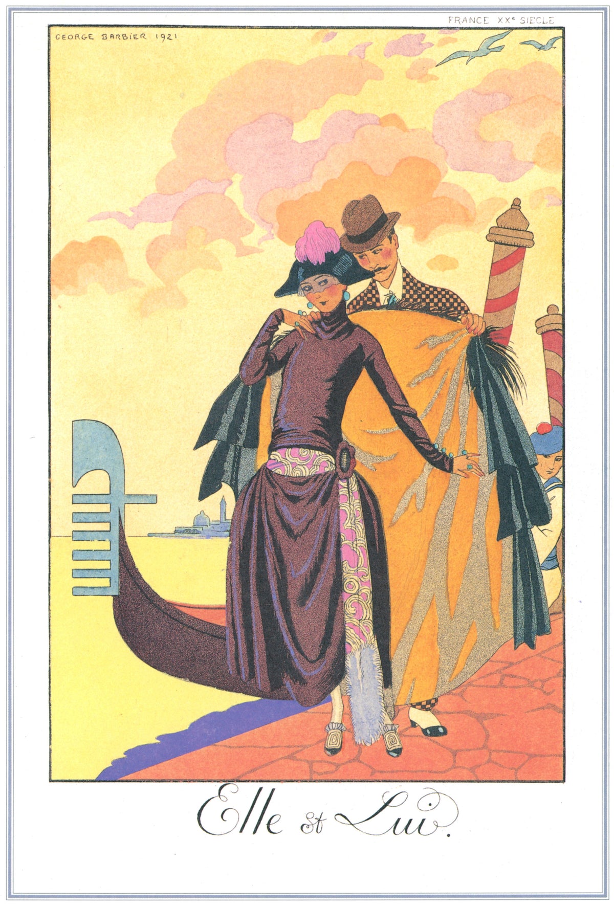 George Barbier — Elle et Lui | Art Deco Fashion Print