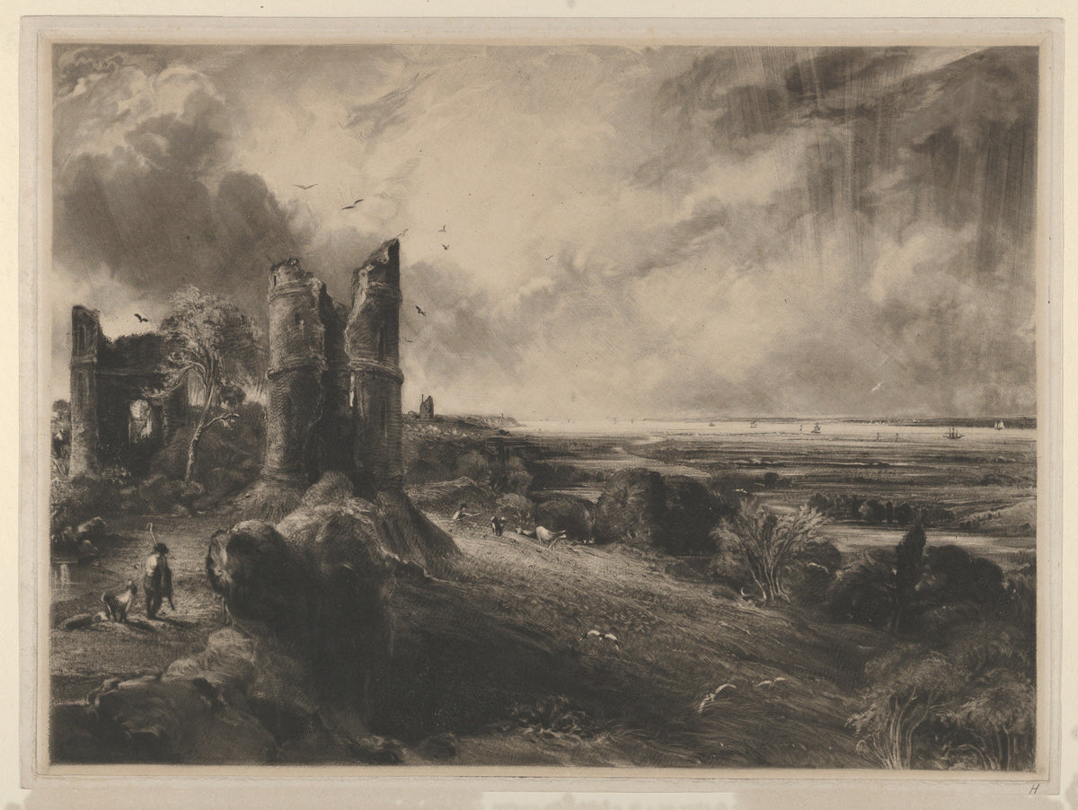 John Constable — Hadleigh Castle: Large Plate | Mezzotint Print