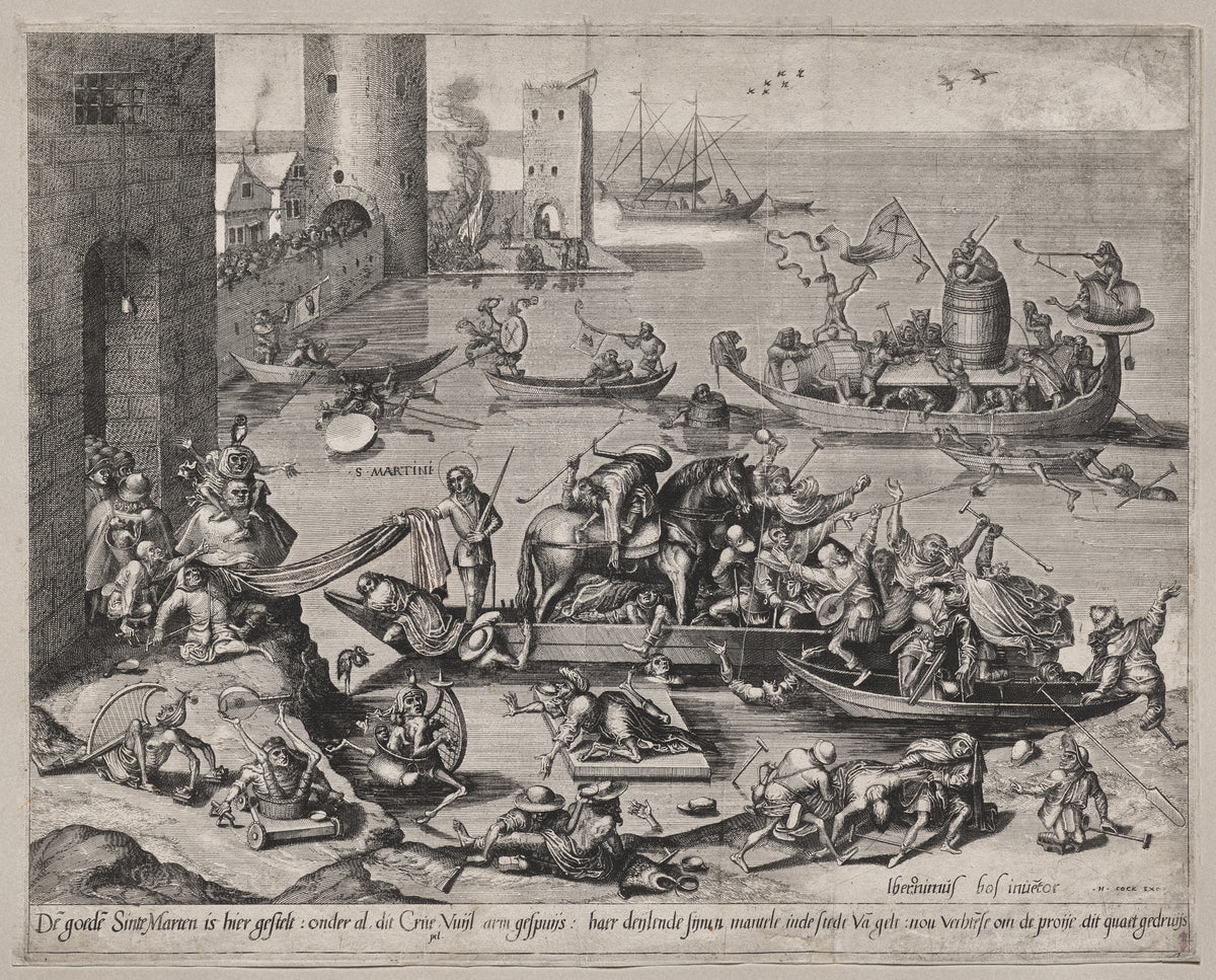 Hieronymus Bosch — Saint Martin with His Horse on a Ship | Fine Art Print