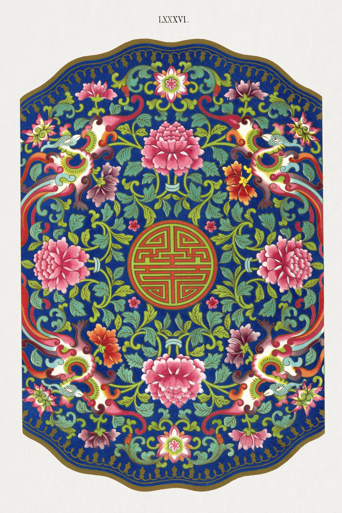 Owen Jones — Examples of Chinese Ornament, Plate 86 | Ornament Plate Print