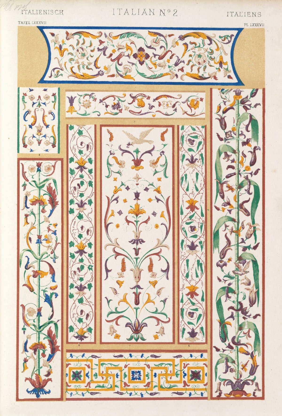 Owen Jones — Italian No. 2, from The Grammar of Ornament | Ornament Plate Print