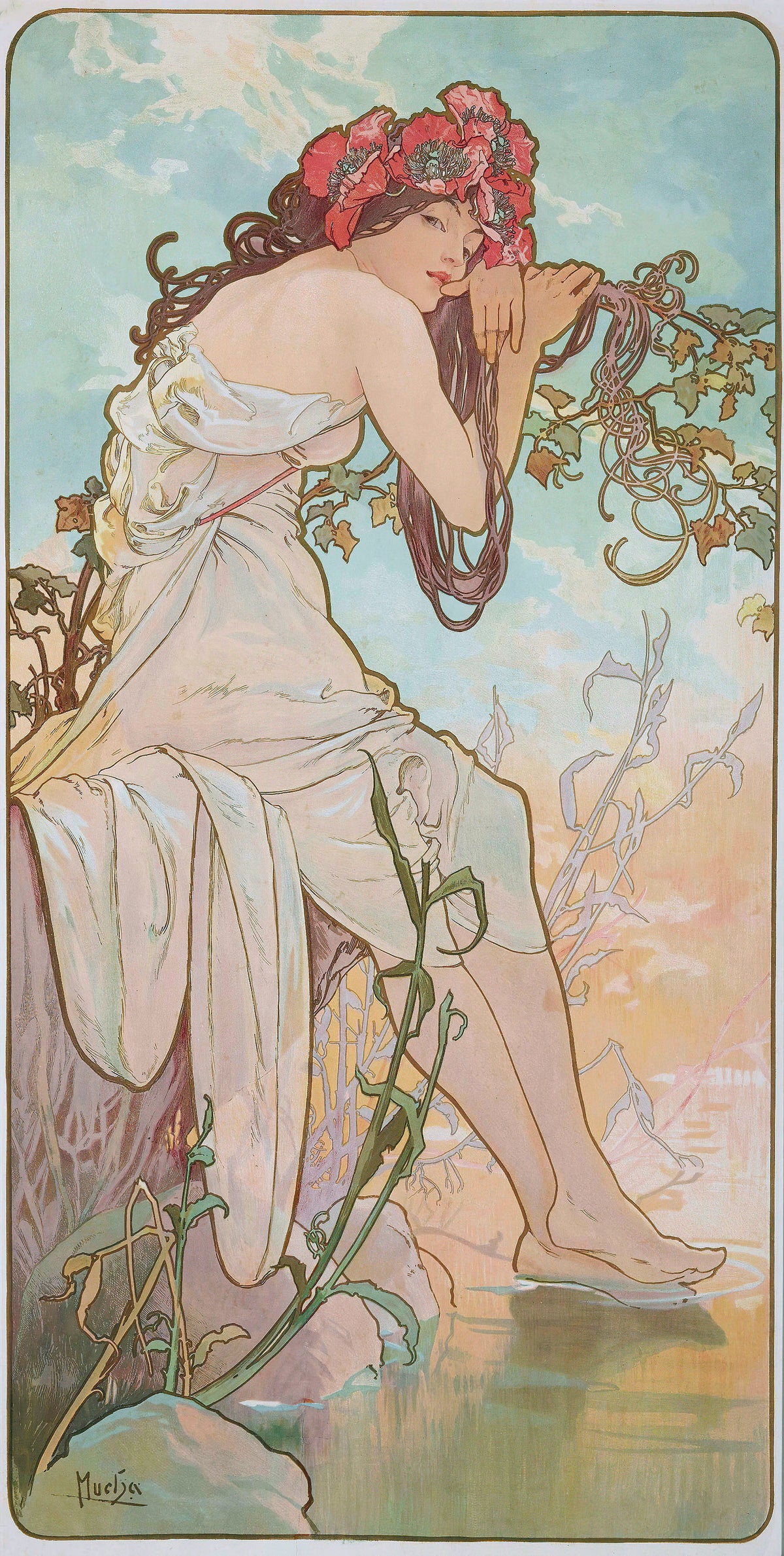 Alphonse Mucha — The Seasons: Summer | Art Nouveau Print