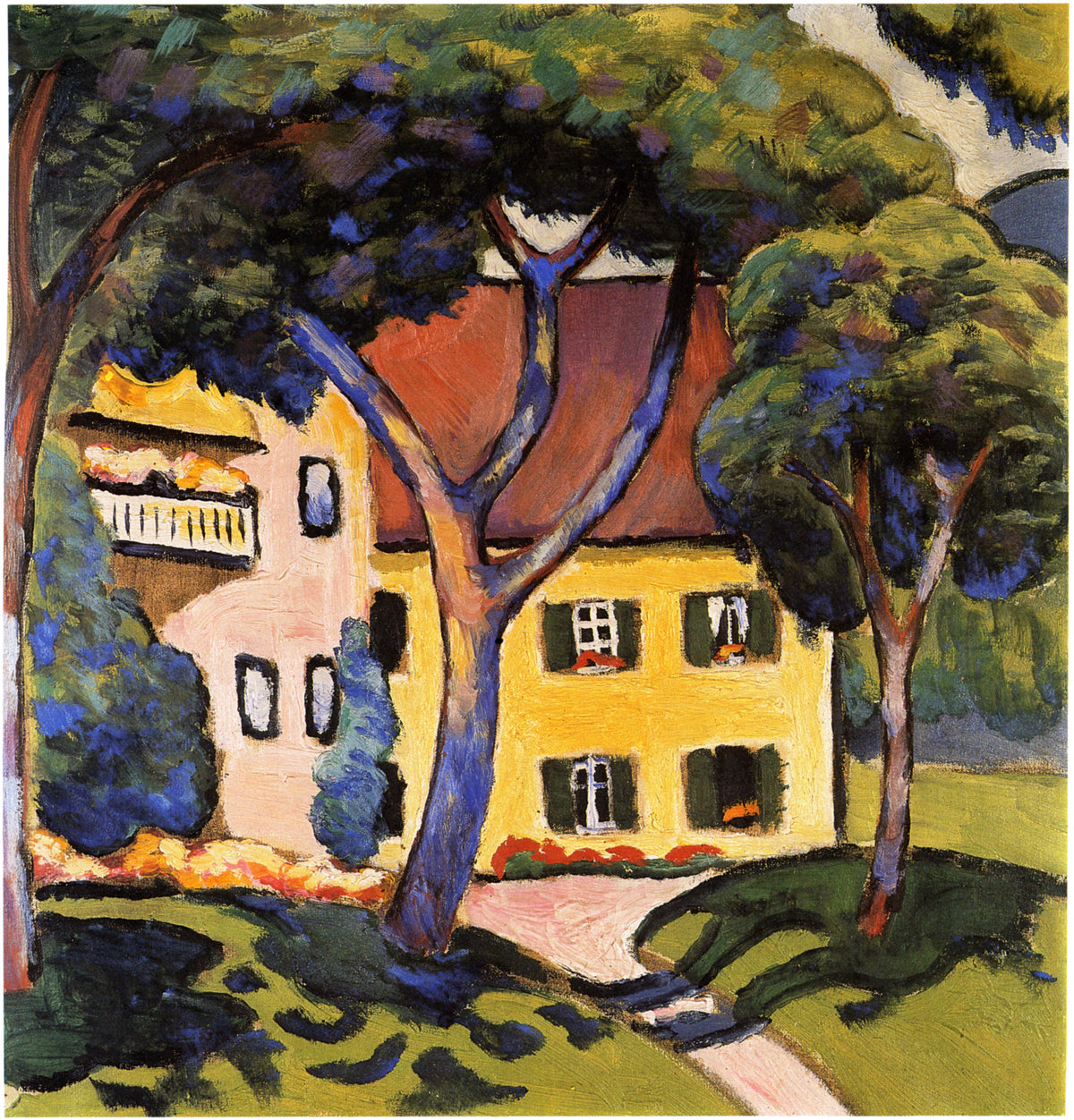 August Macke — Staudacherhaus am Tegernsee | Expressionist Fine Art Print