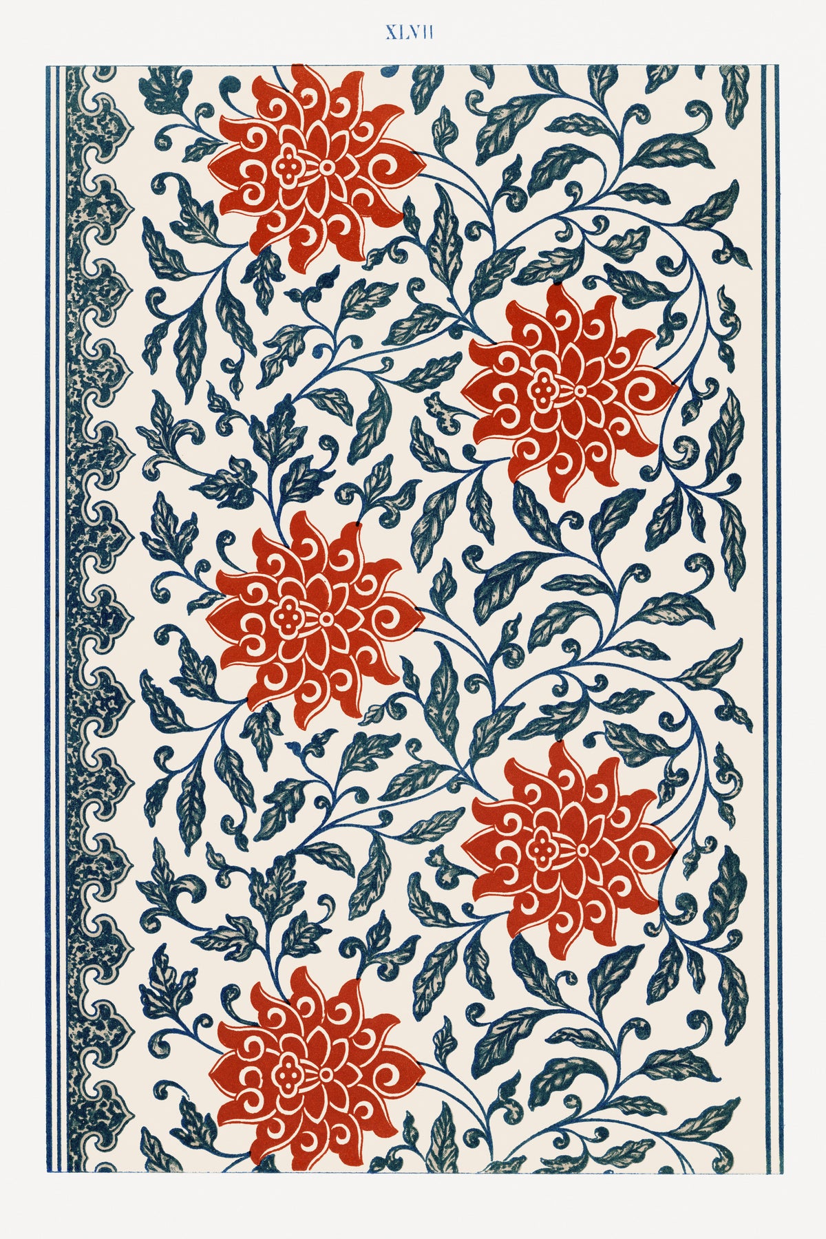 Owen Jones — Examples of Chinese Ornament, Plate 47 | Ornament Plate Print