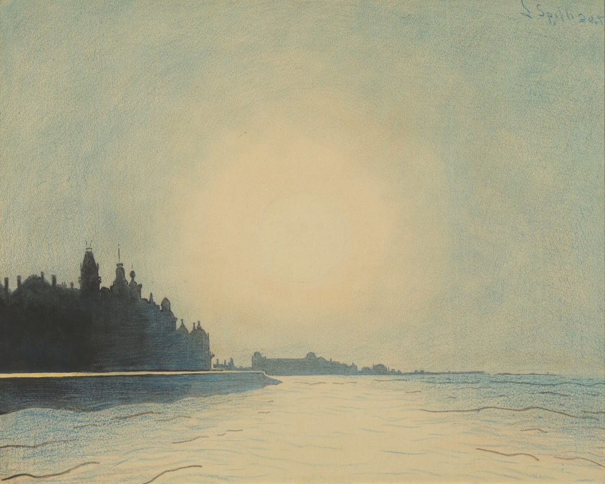 Léon Spilliaert — The Seawall of Ostend Seen from the Pier | Symbolist Art Print