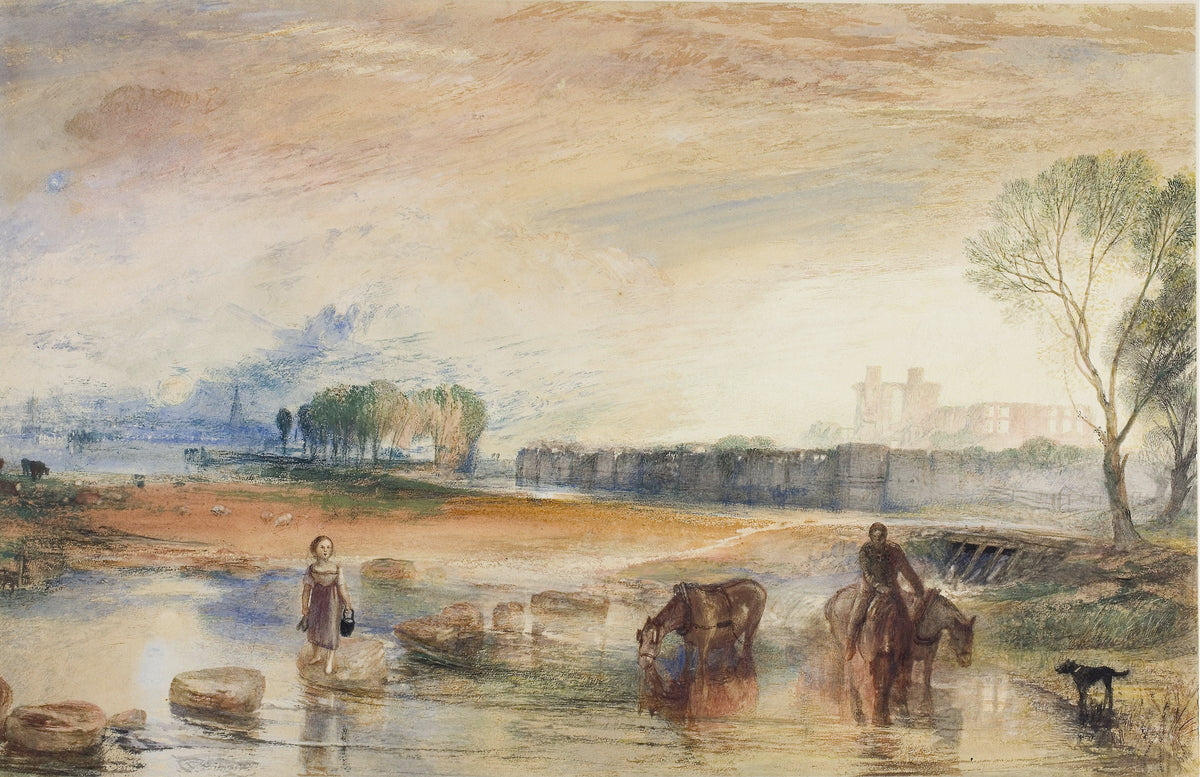 J.M.W. Turner — Sunset and Moonrise | Landscape Fine Art Print